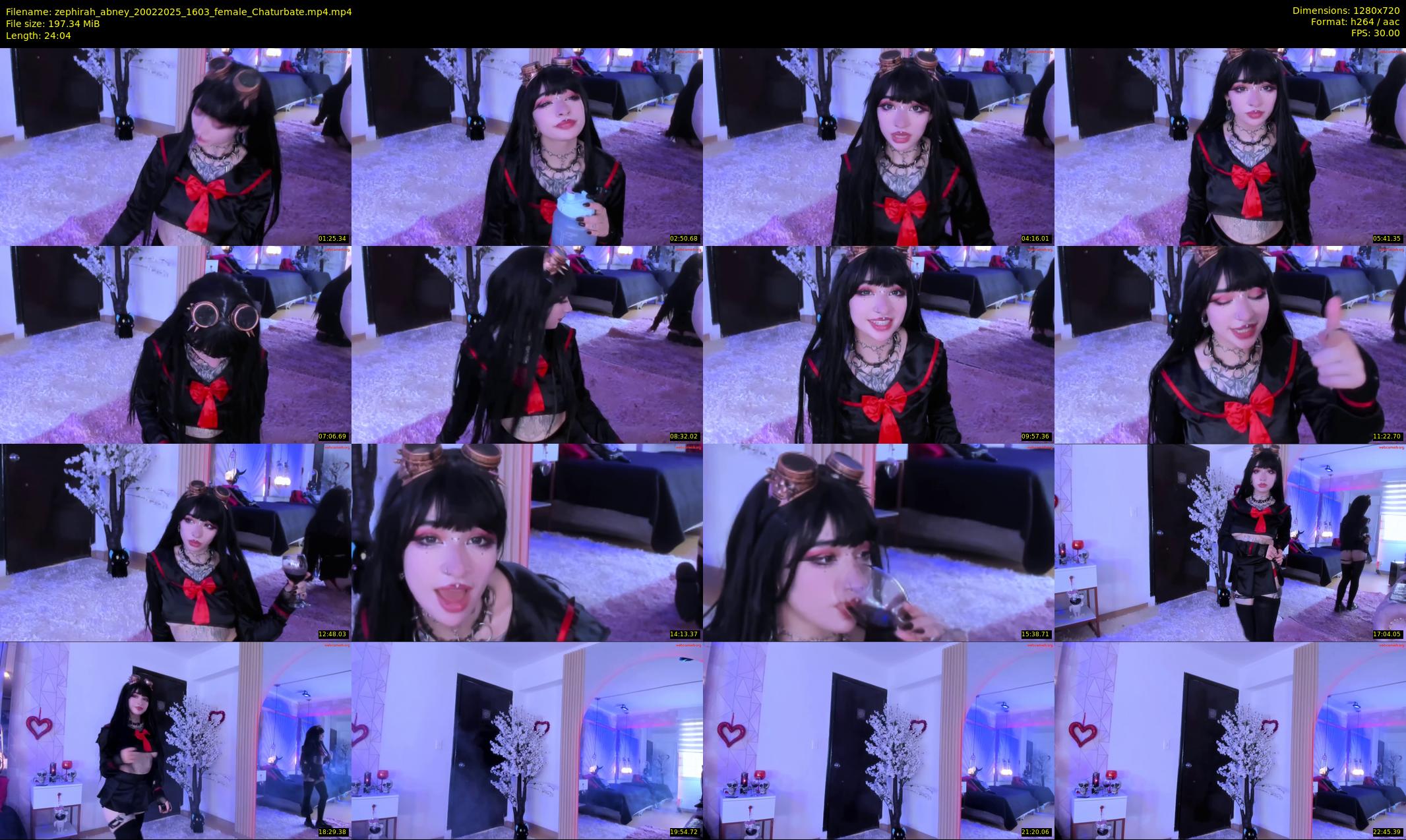 zephirah_abney — 25 minute Chaturbate female cam show recording, 720p, Feb 20, 2025