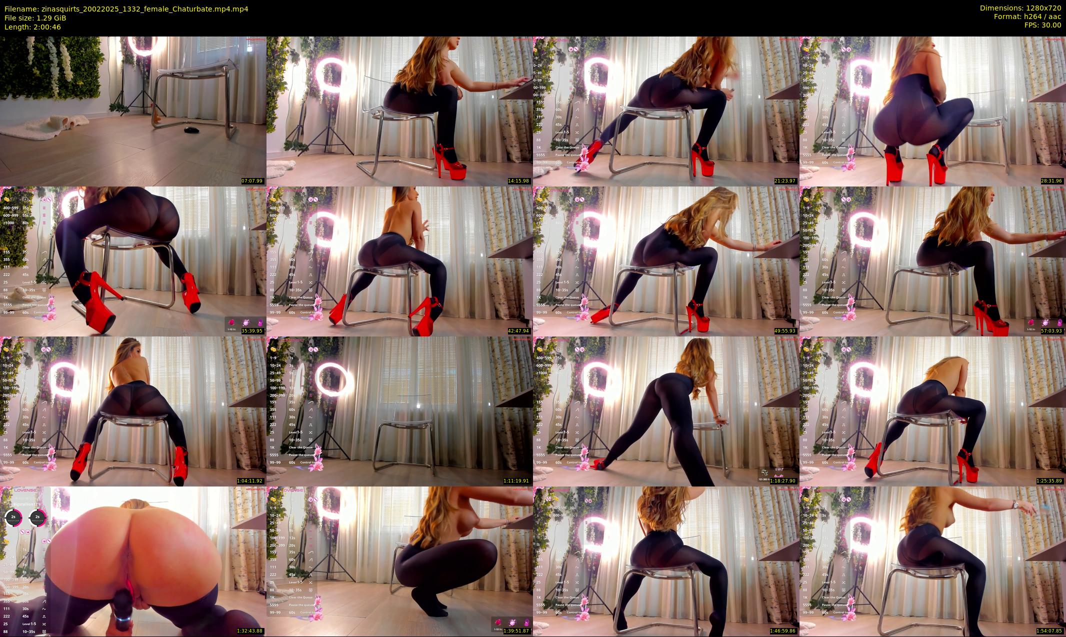 zinasquirts — 121 minute Chaturbate female cam show recording, 720p, Feb 20, 2025