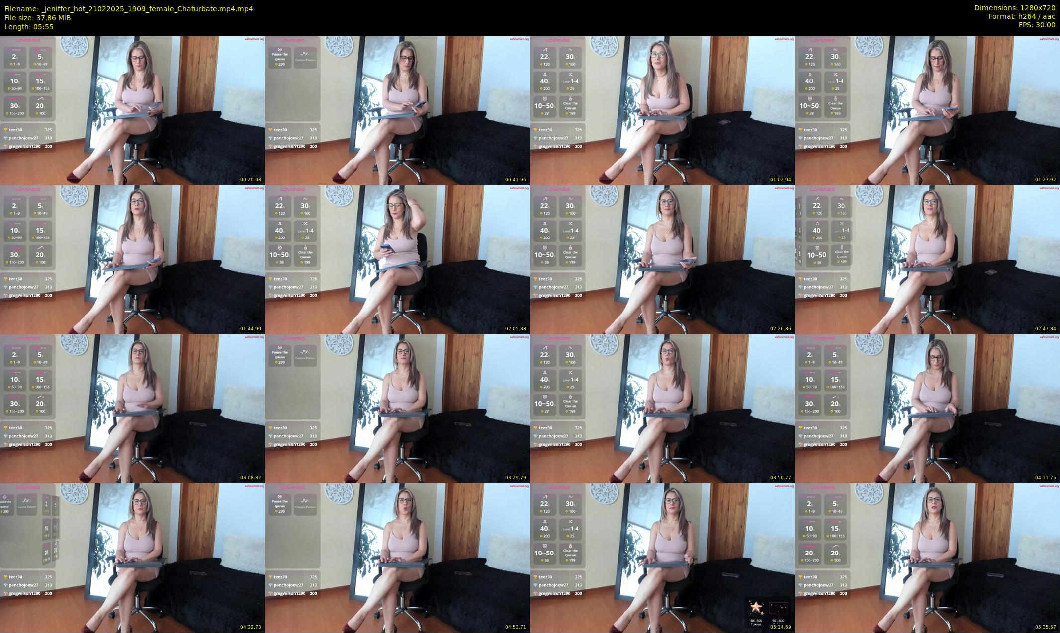 _jeniffer_hot — 6 minute Chaturbate female cam show recording, 720p, Feb 21, 2025