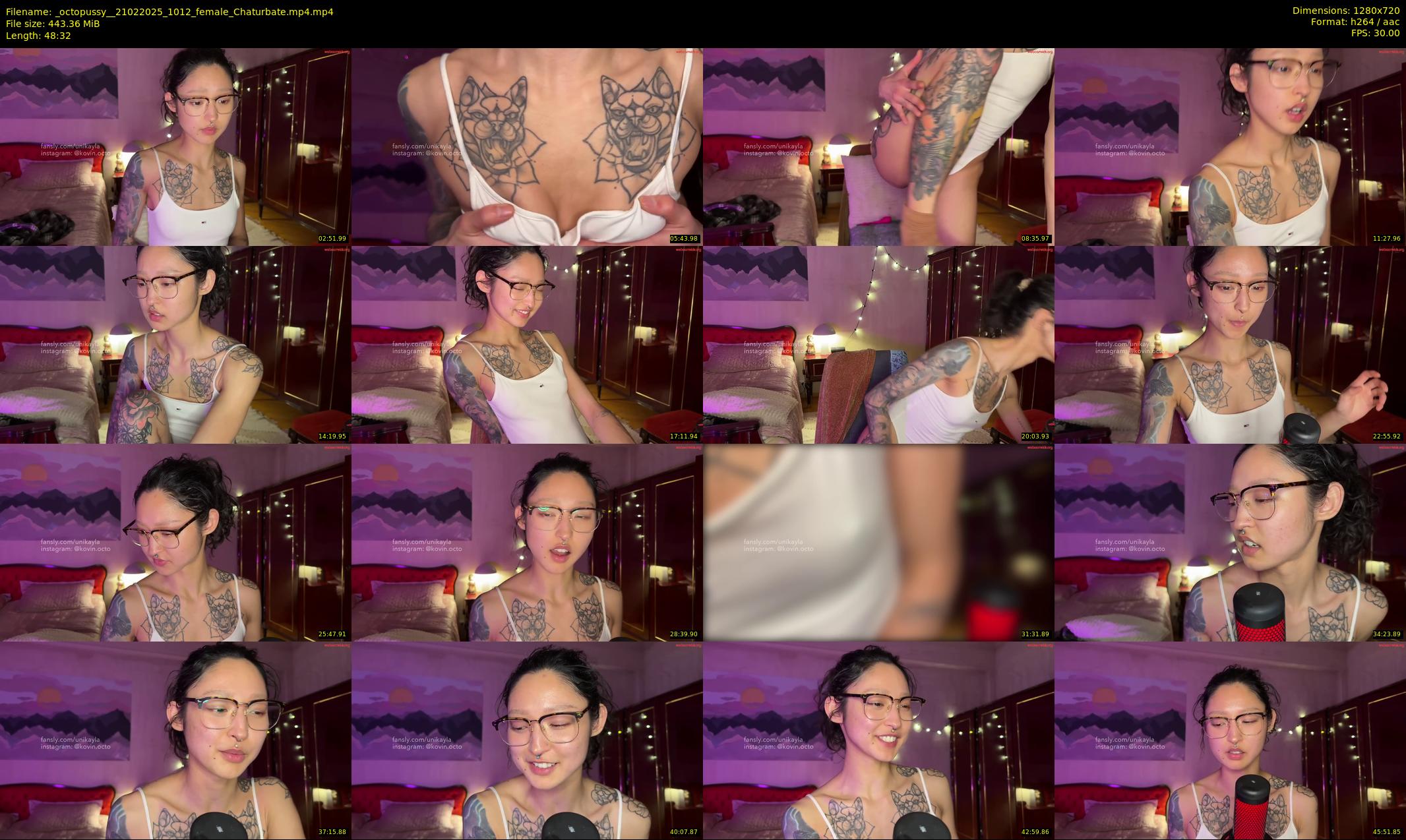 _octopussy_ — 49 minute Chaturbate female cam show recording, 720p, Feb 21, 2025