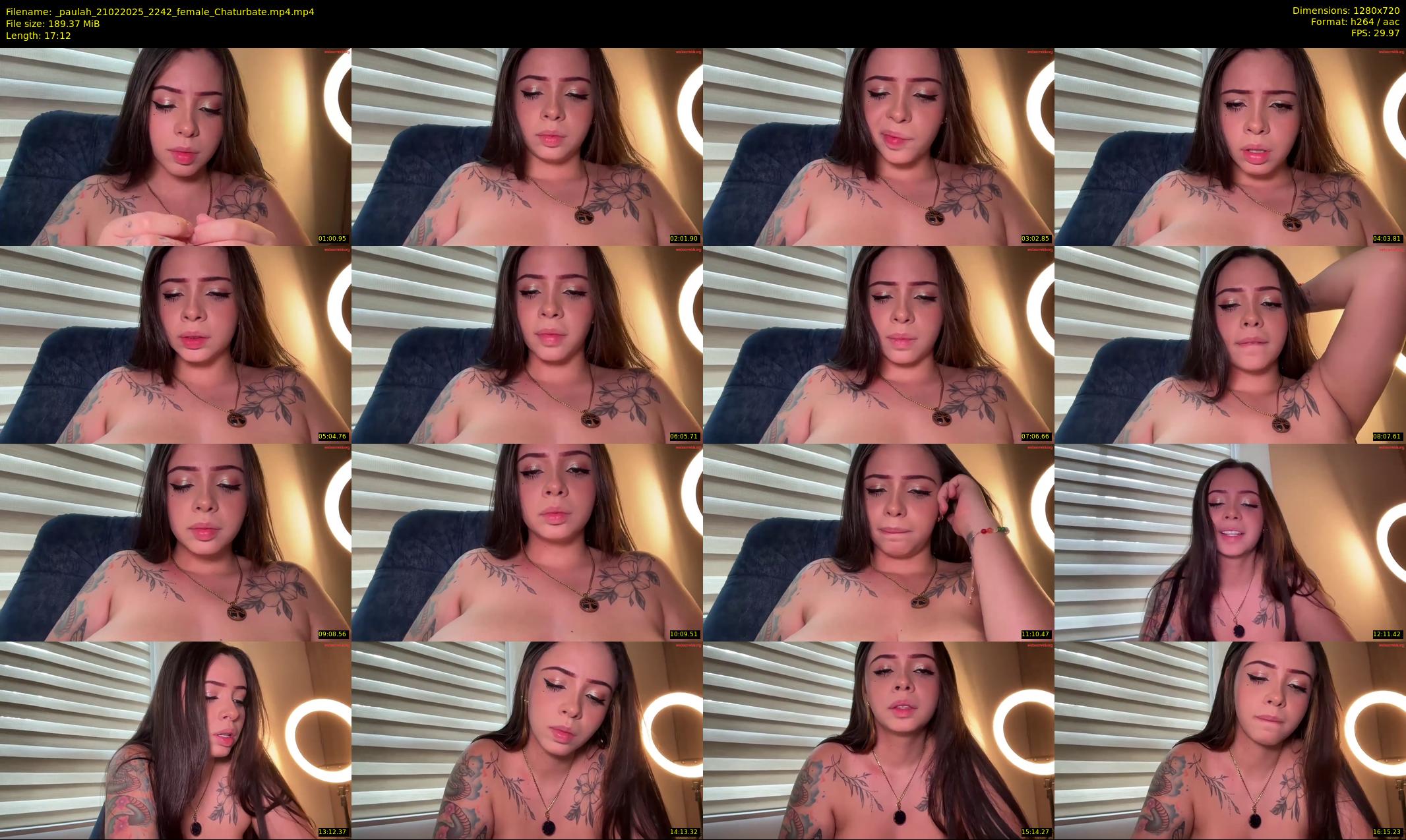 _paulah — 18 minute Chaturbate female cam show recording, 720p, Feb 21, 2025