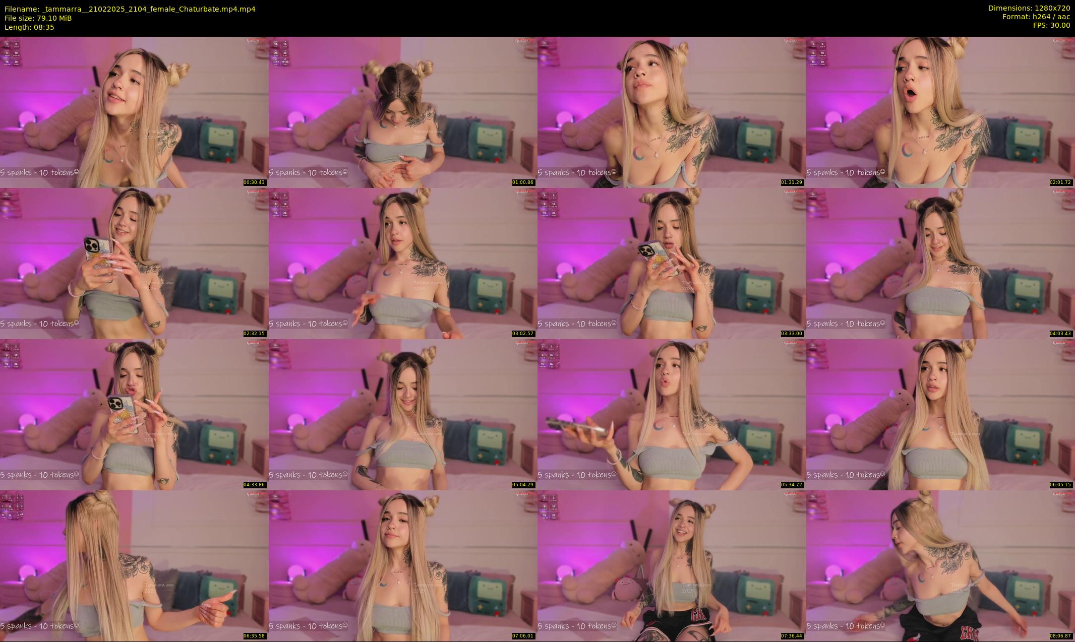 _tammarra_ — 9 minute Chaturbate female cam show recording, 720p, Feb 21, 2025