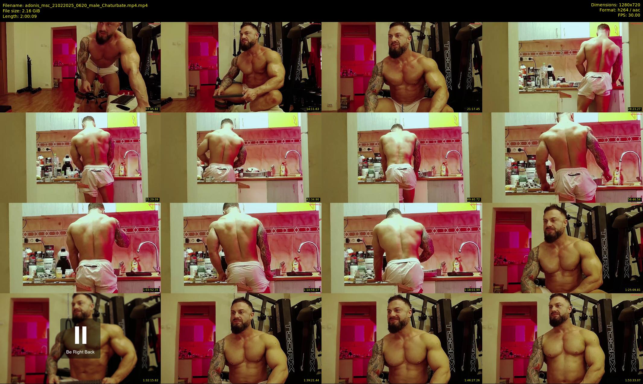 adonis_msc — 121 minute Chaturbate male cam show recording, 720p, Feb 21, 2025