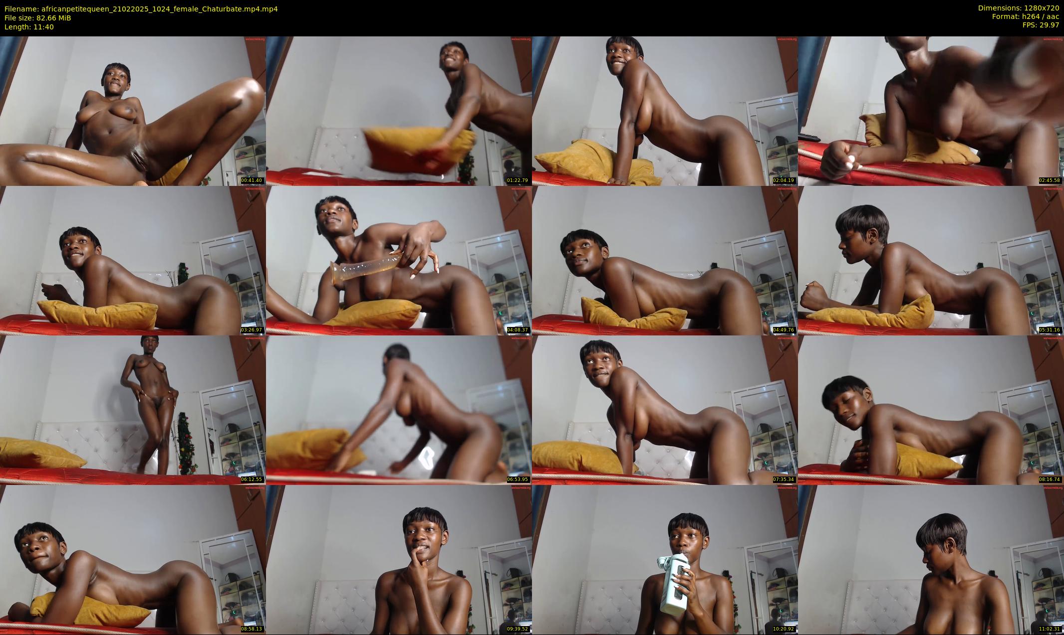 africanpetitequeen — 12 minute Chaturbate female cam show recording, 720p, Feb 21, 2025