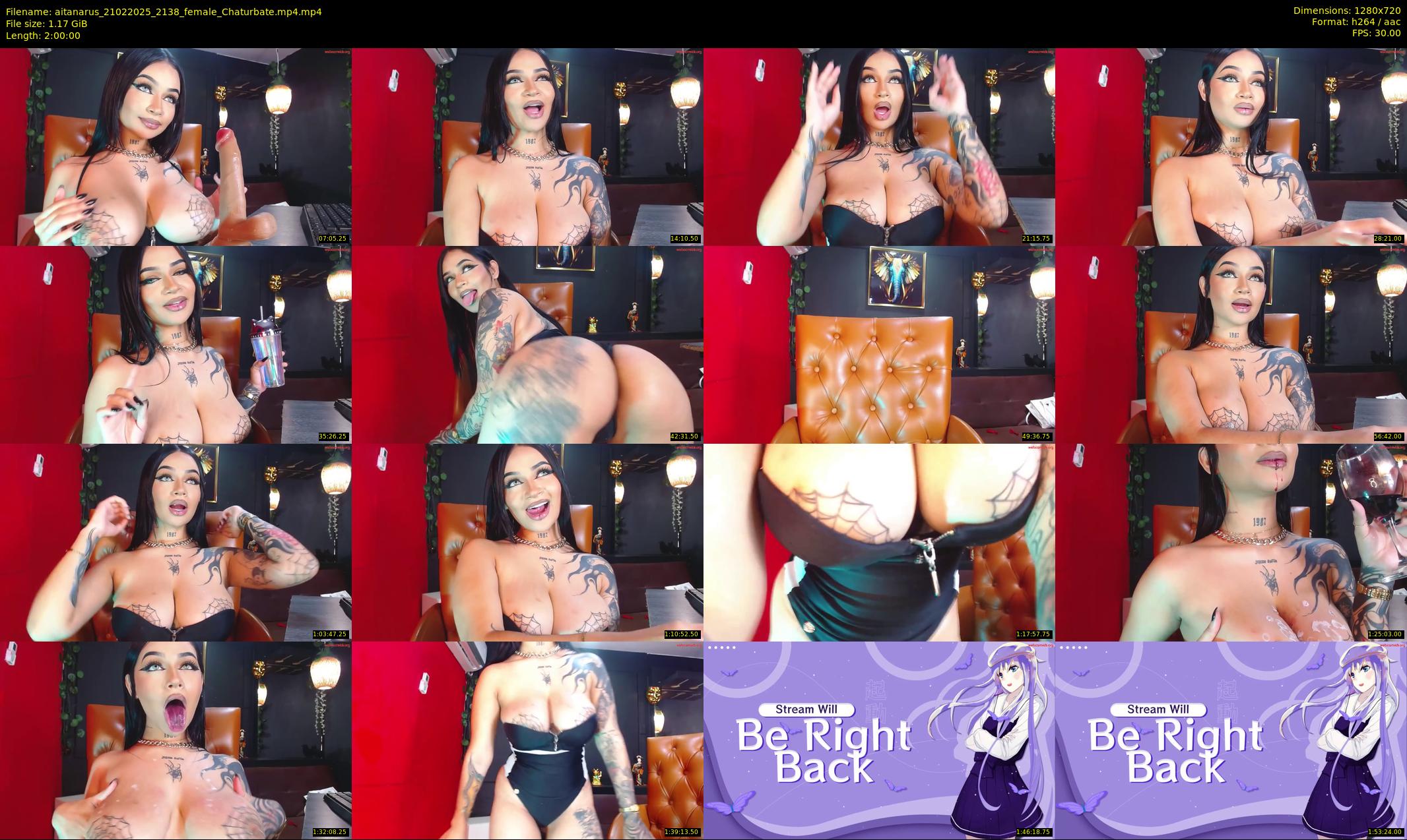 aitanarus — 120 minute Chaturbate female cam show recording, 720p, Feb 21, 2025