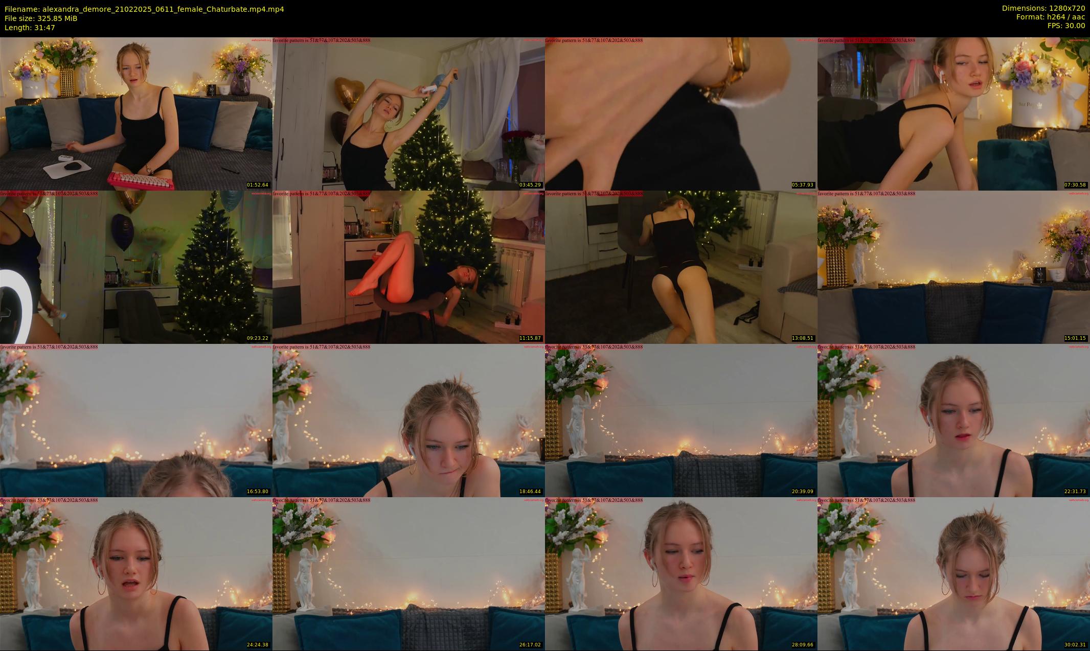 alexandra_demore — 32 minute Chaturbate female cam show recording, 720p, Feb 21, 2025