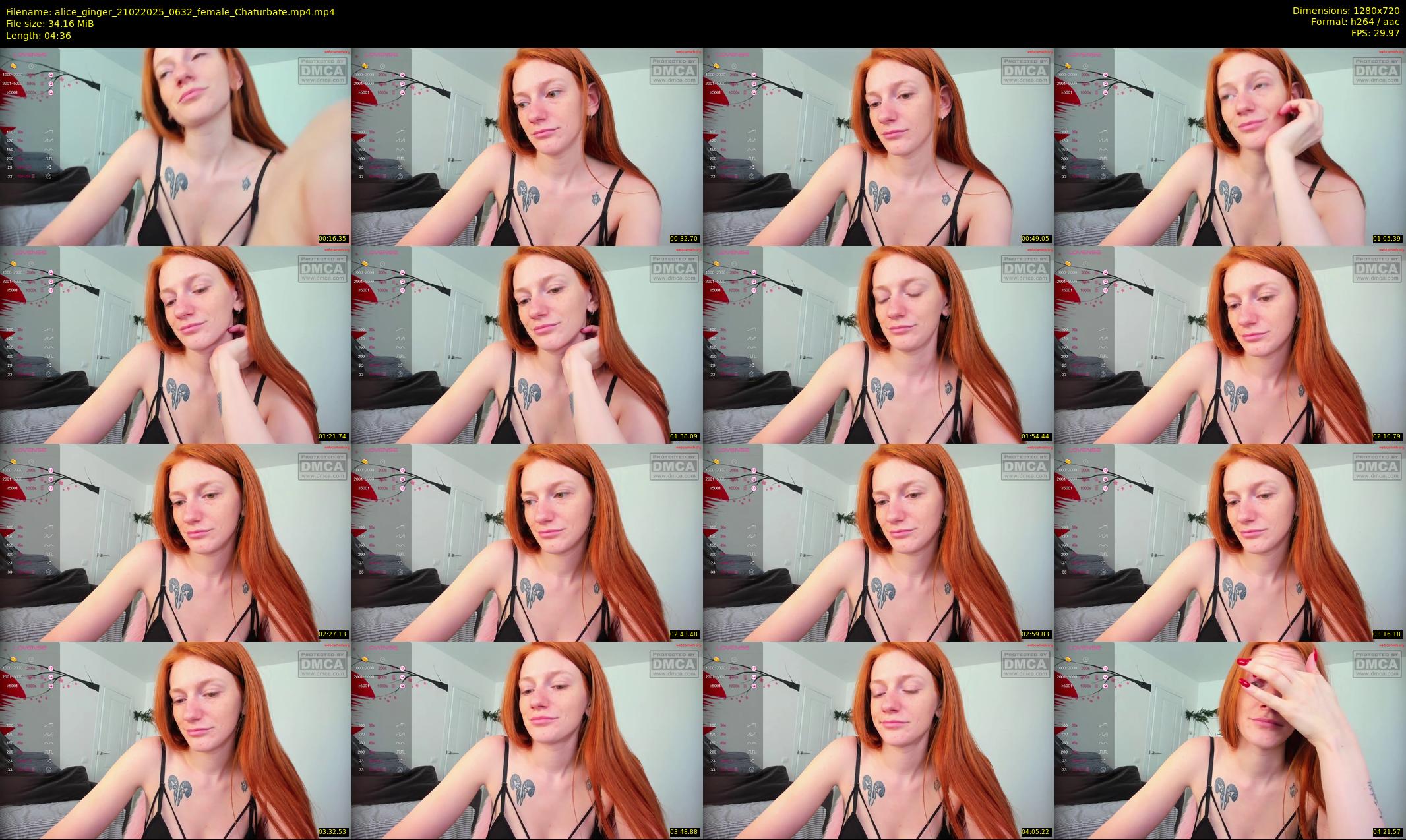 alice_ginger — 5 minute Chaturbate female cam show recording, 720p, Feb 21, 2025