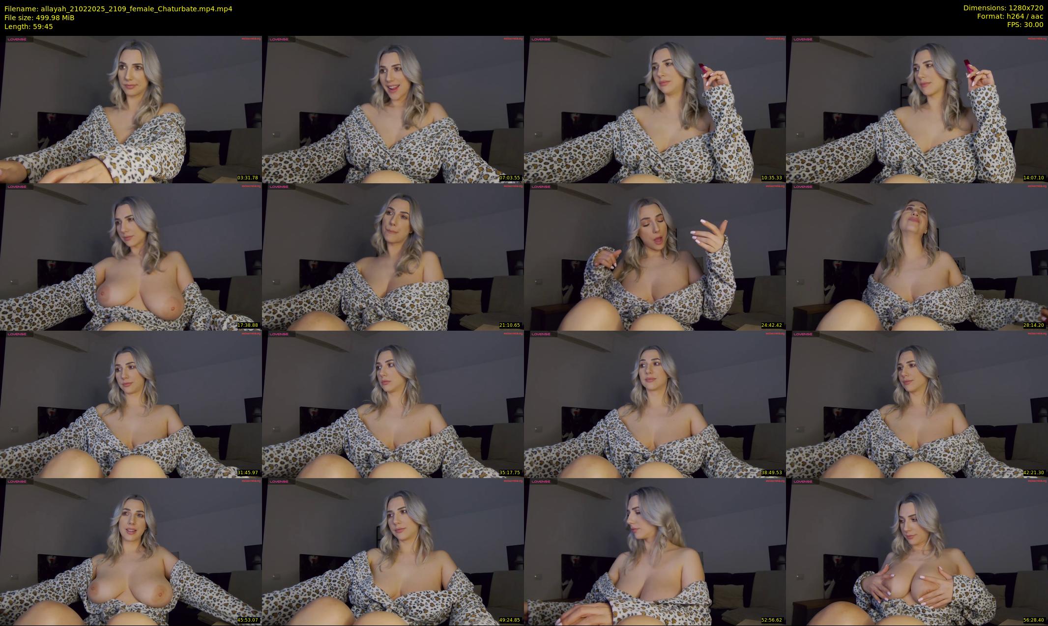 allayah — 60 minute Chaturbate female cam show recording, 720p, Feb 21, 2025