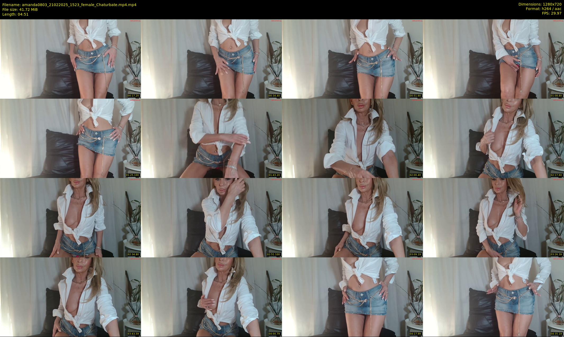 amanda0803 — 5 minute Chaturbate female cam show recording, 720p, Feb 21, 2025