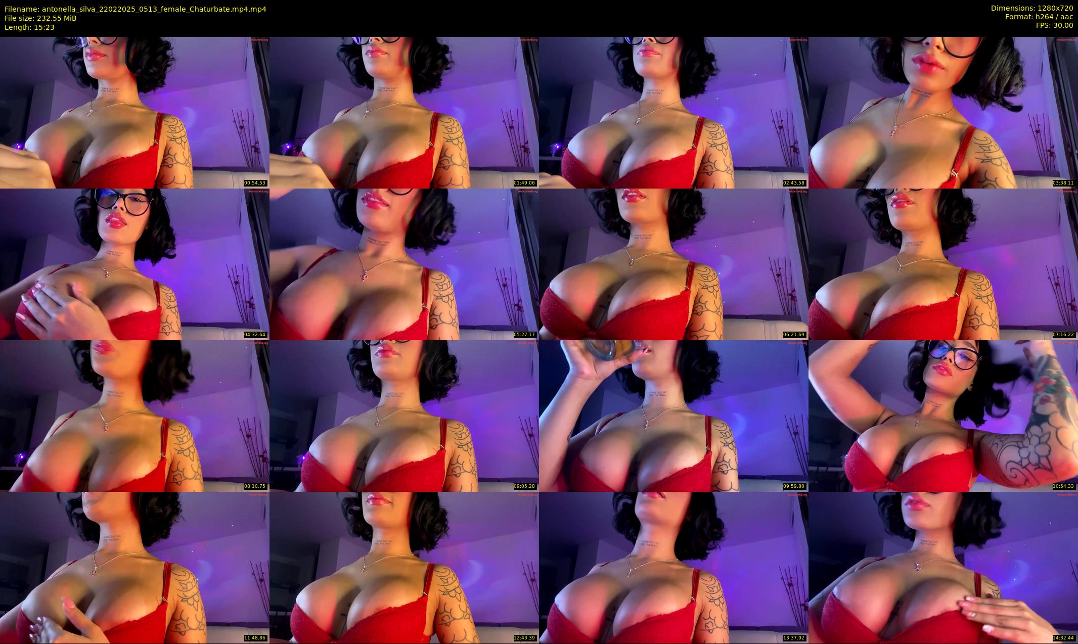 antonella_silva — 16 minute Chaturbate female cam show recording, 720p, Feb 22, 2025