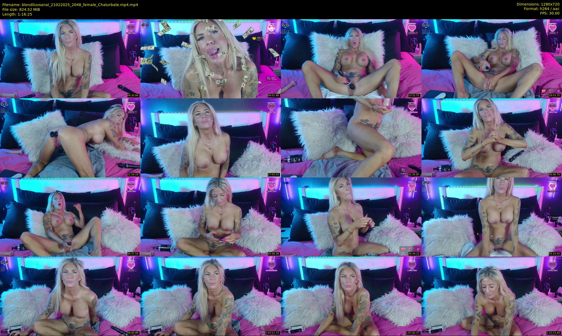 blondiluvsanal — 77 minute Chaturbate couple cam show recording, 720p, Feb 21, 2025