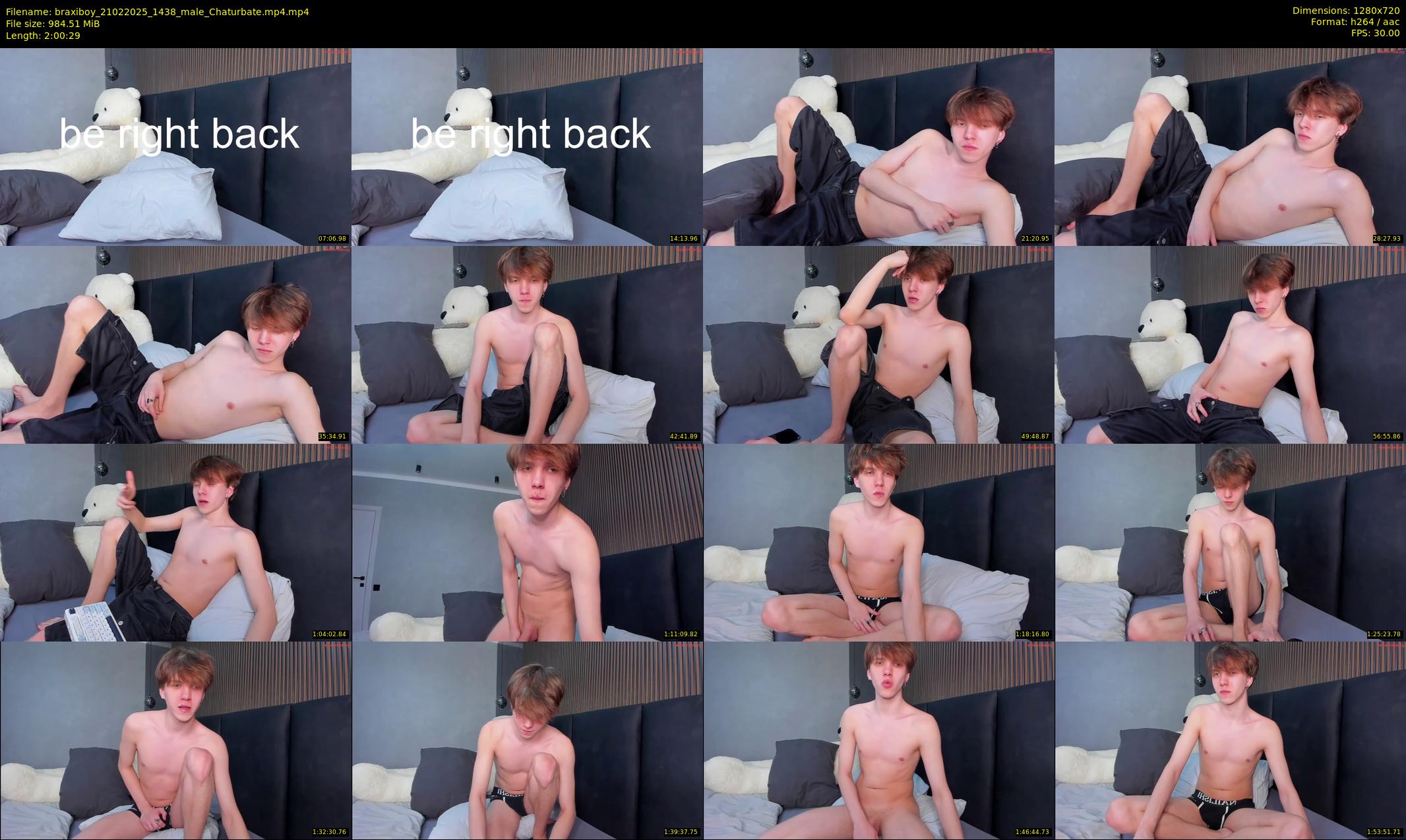 braxiboy — 121 minute Chaturbate male cam show recording, 720p, Feb 21, 2025