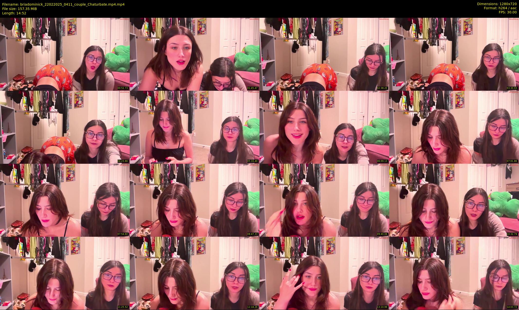 briadominick — 15 minute Chaturbate couple cam show recording, 720p, Feb 22, 2025