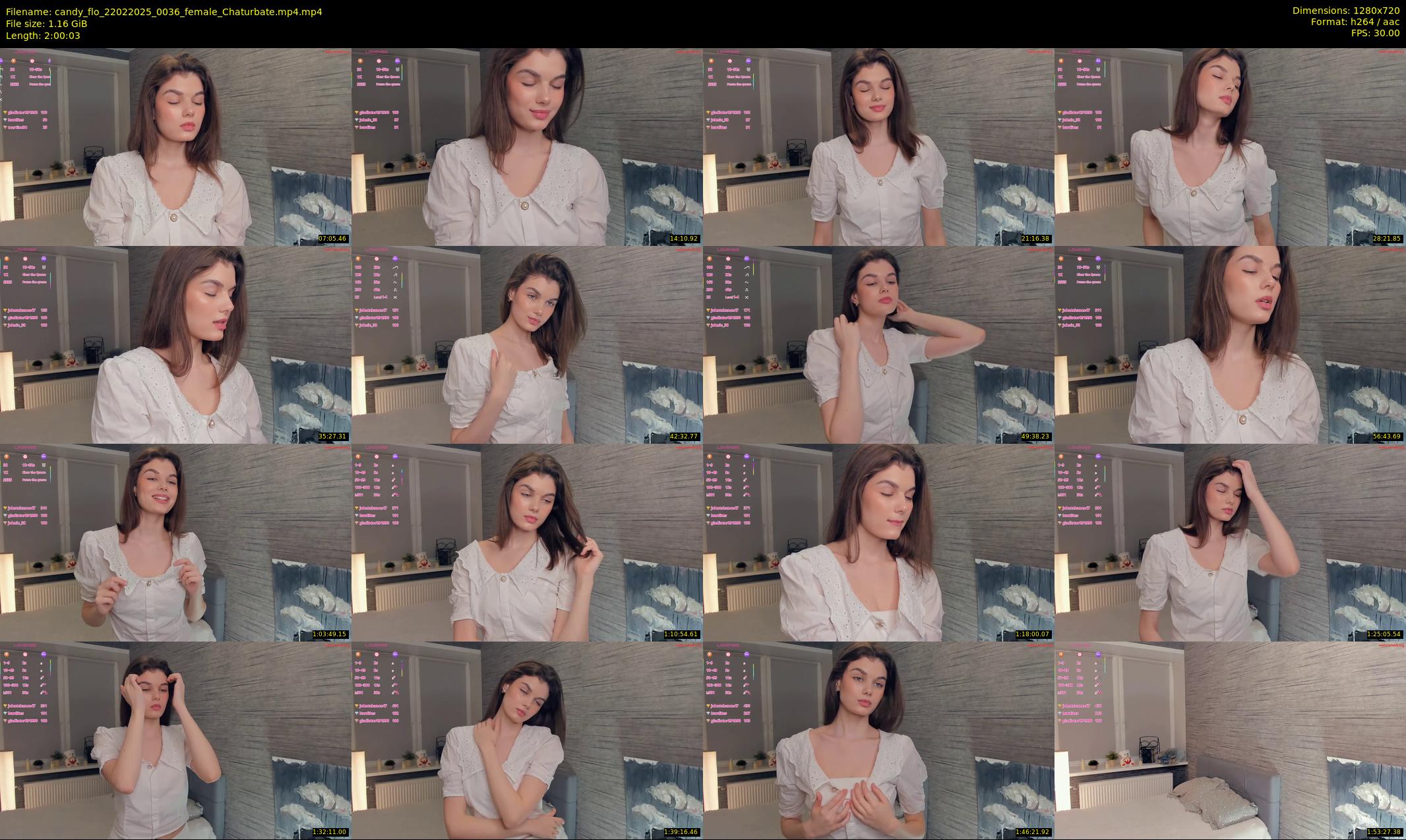 candy_flo — 121 minute Chaturbate female cam show recording, 720p, Feb 22, 2025