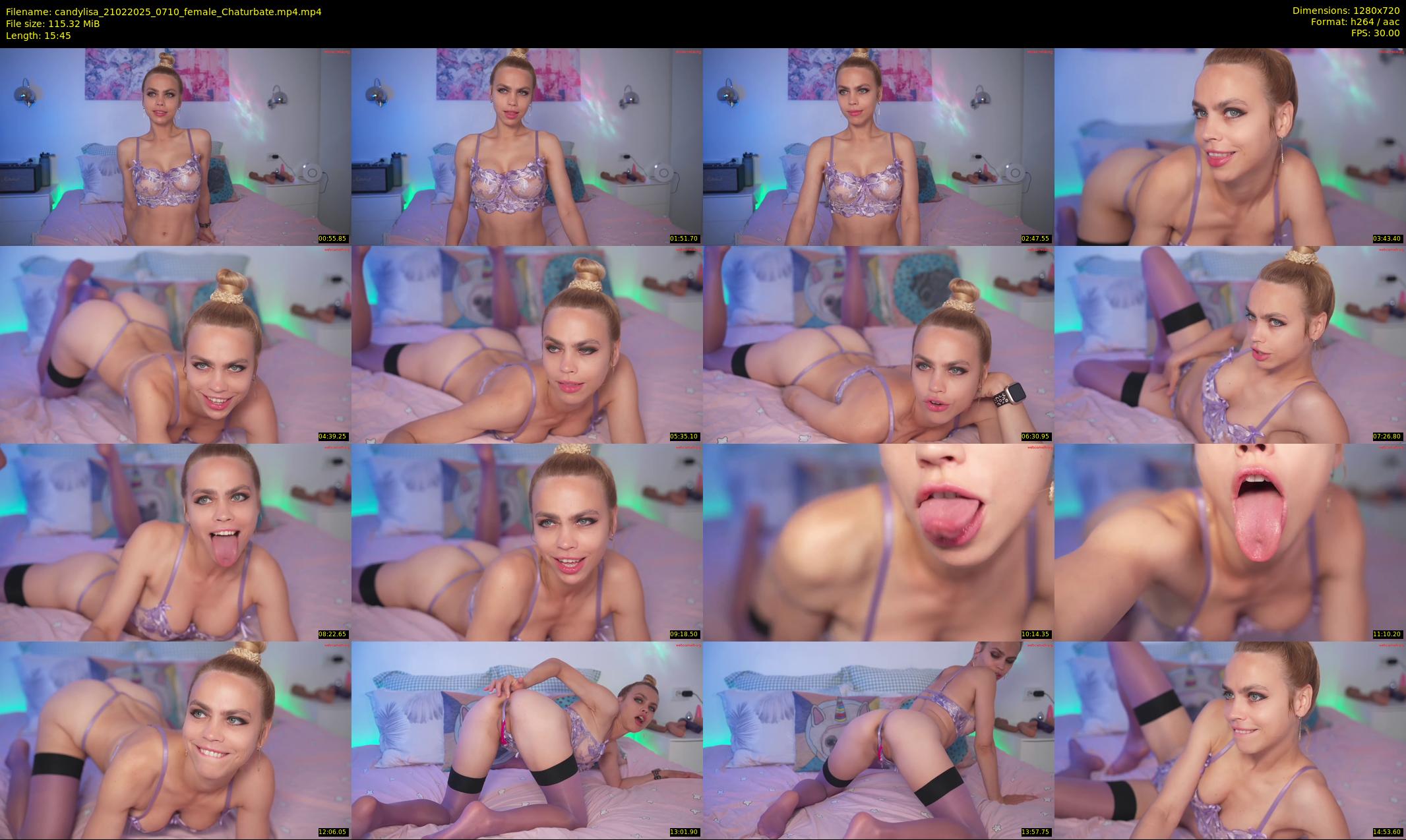 candylisa — 16 minute Chaturbate female cam show recording, 720p, Feb 21, 2025