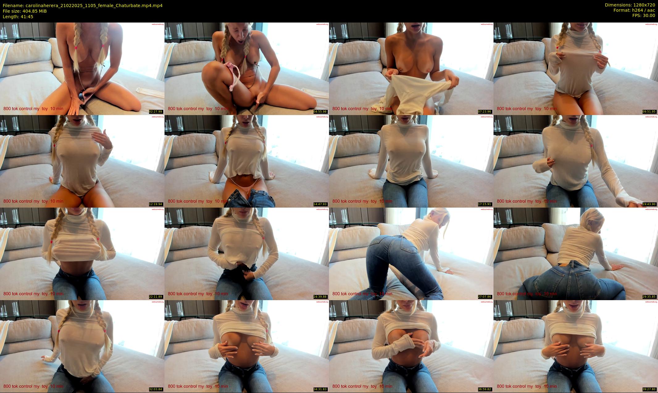 carolinaherera — 42 minute Chaturbate female cam show recording, 720p, Feb 21, 2025
