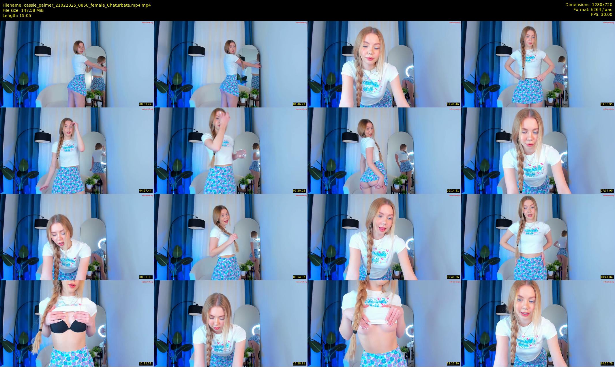 cassie_palmer — 16 minute Chaturbate female cam show recording, 720p, Feb 21, 2025