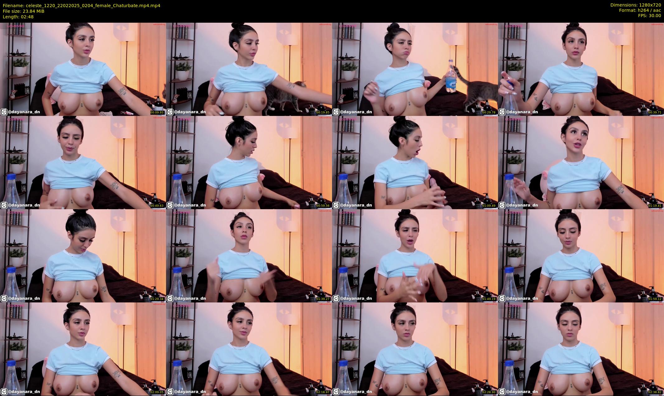 celeste_1220 — 3 minute Chaturbate female cam show recording, 720p, Feb 22, 2025