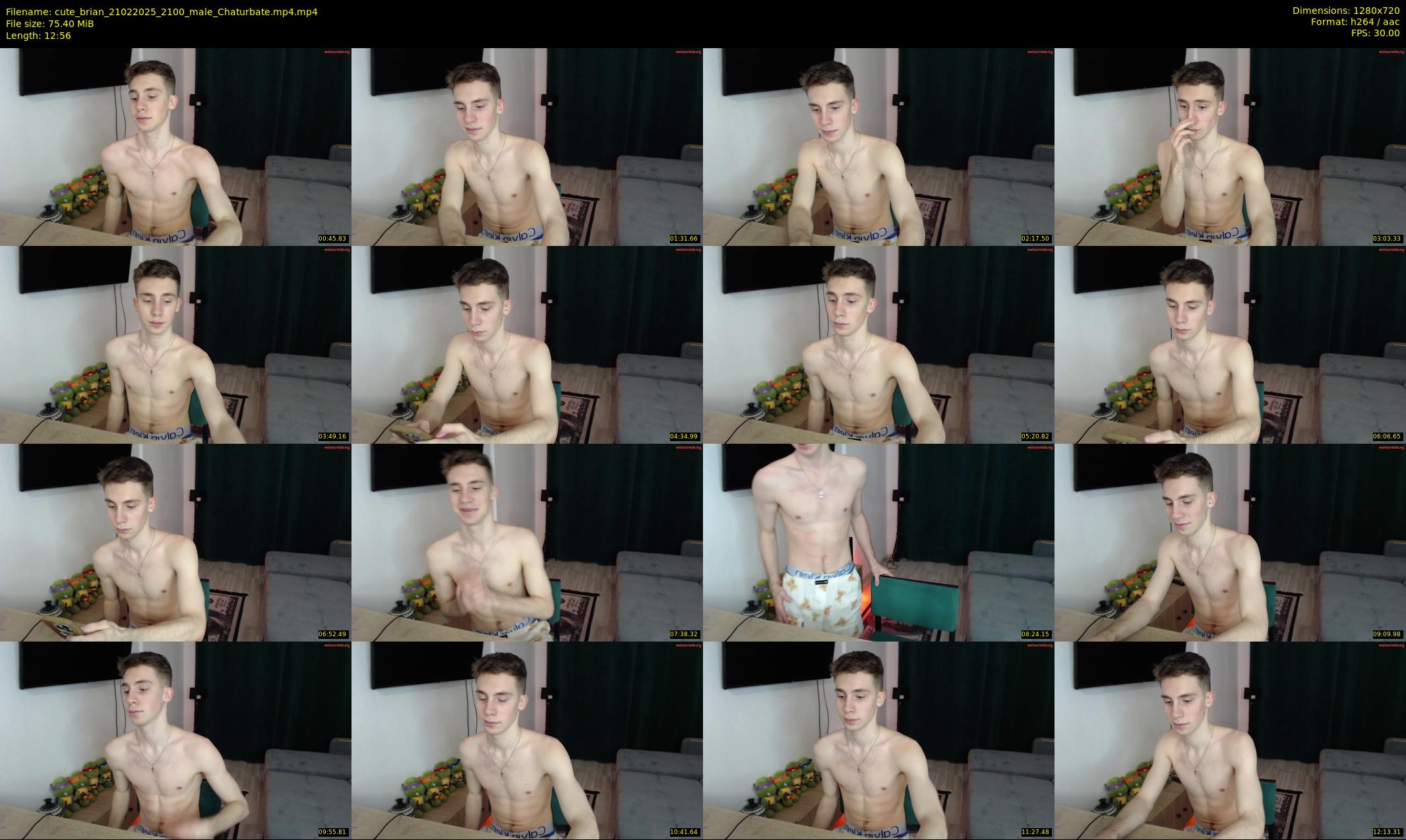 cute_brian — 13 minute Chaturbate male cam show recording, 720p, Feb 21, 2025