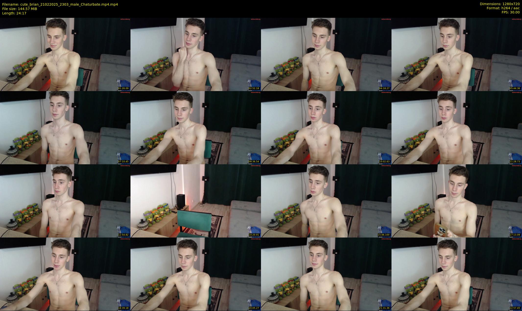 cute_brian — 25 minute Chaturbate male cam show recording, 720p, Feb 21, 2025