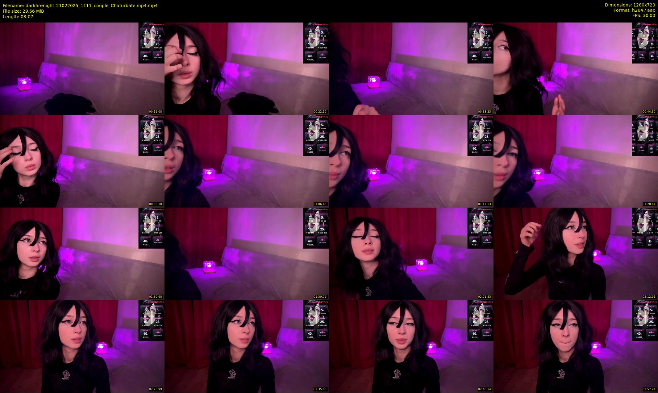 darkfirenight — 4 minute Chaturbate couple cam show recording, 720p, Feb 21, 2025