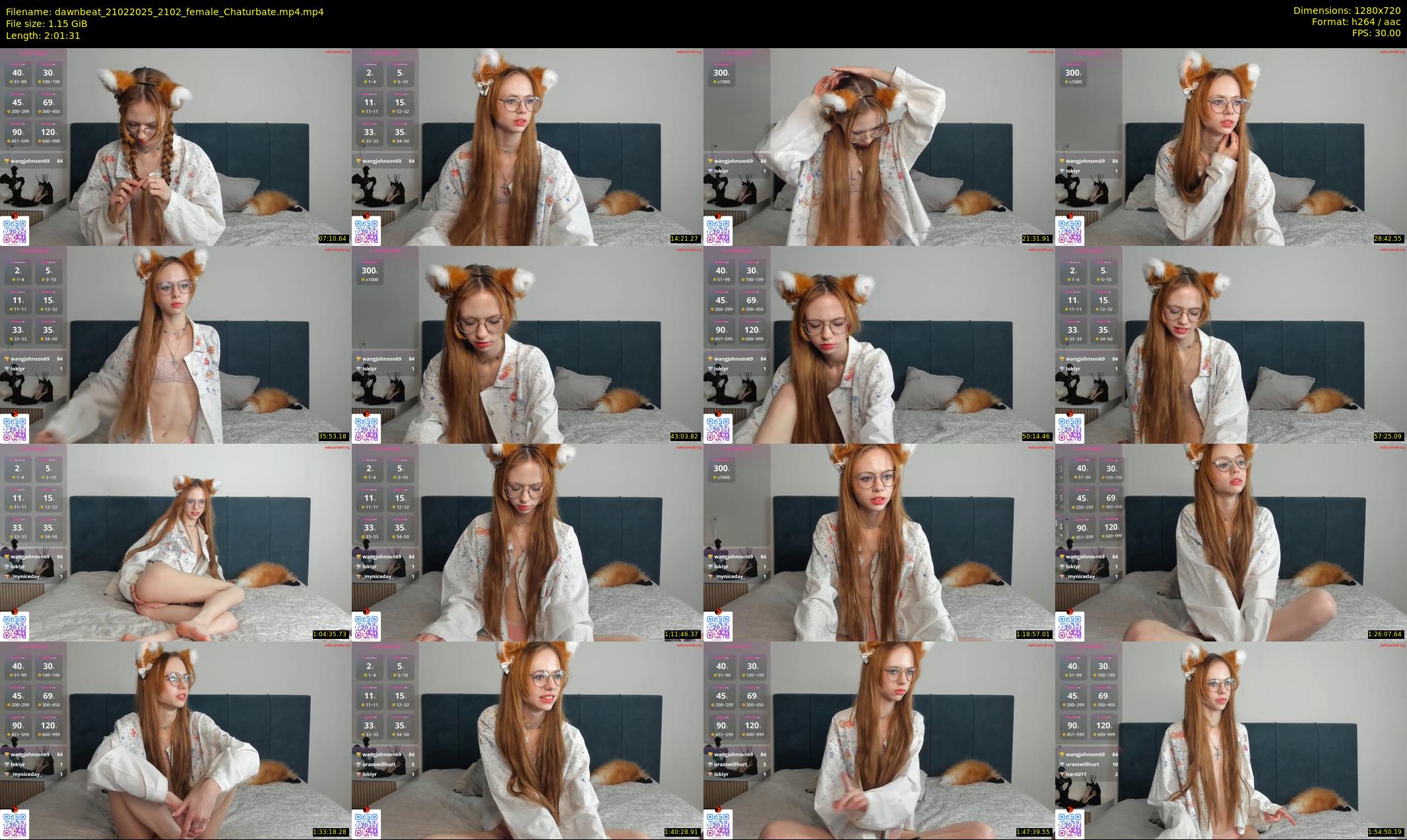 dawnbeat — 122 minute Chaturbate female cam show recording, 720p, Feb 21, 2025