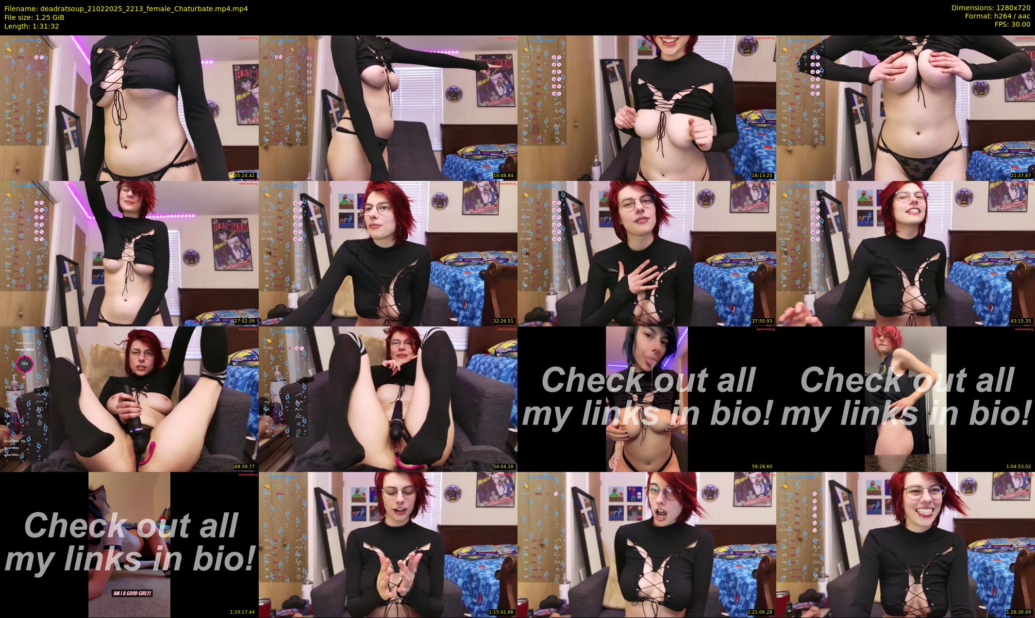 deadratsoup — 92 minute Chaturbate female cam show recording, 720p, Feb 21, 2025
