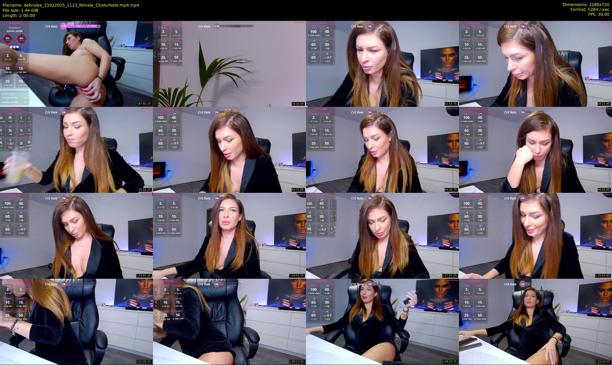 debralee — 120 minute Chaturbate female cam show recording, 720p, Feb 21, 2025