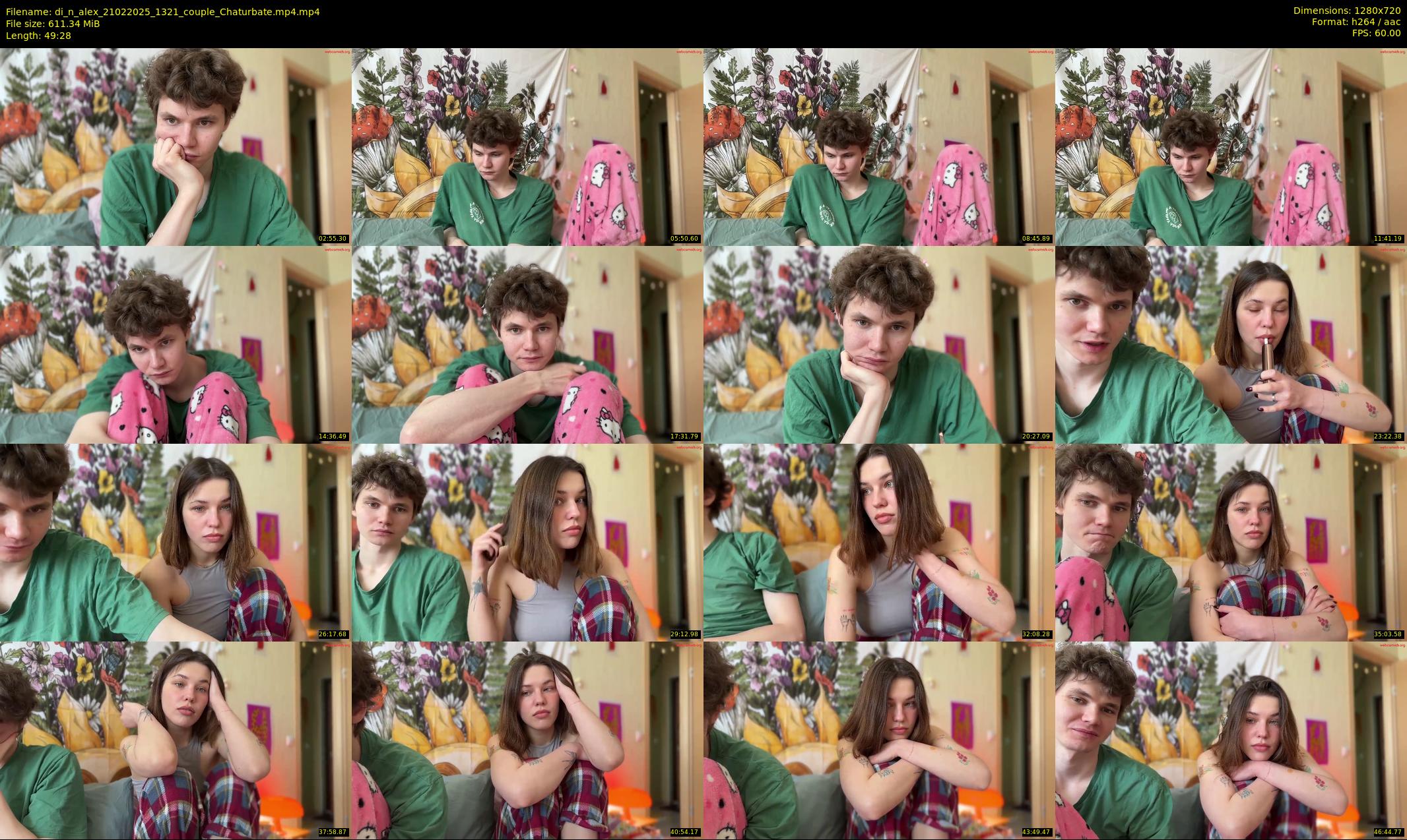 di_n_alex — 50 minute Chaturbate couple cam show recording, 720p, Feb 21, 2025