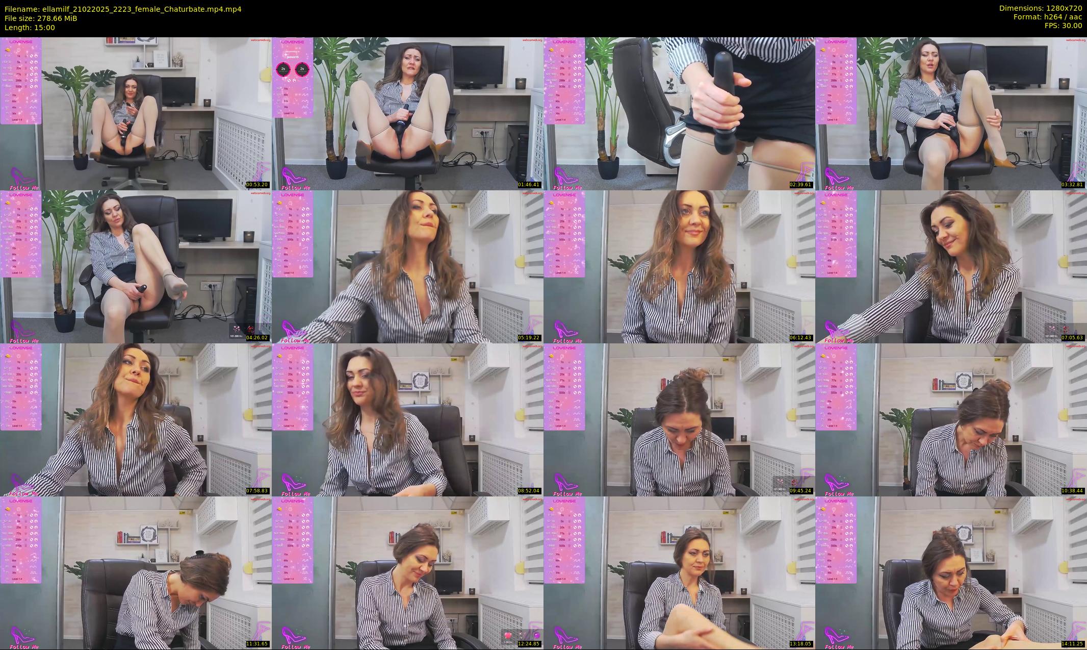 ellamilf — 15 minute Chaturbate female cam show recording, 720p, Feb 21, 2025
