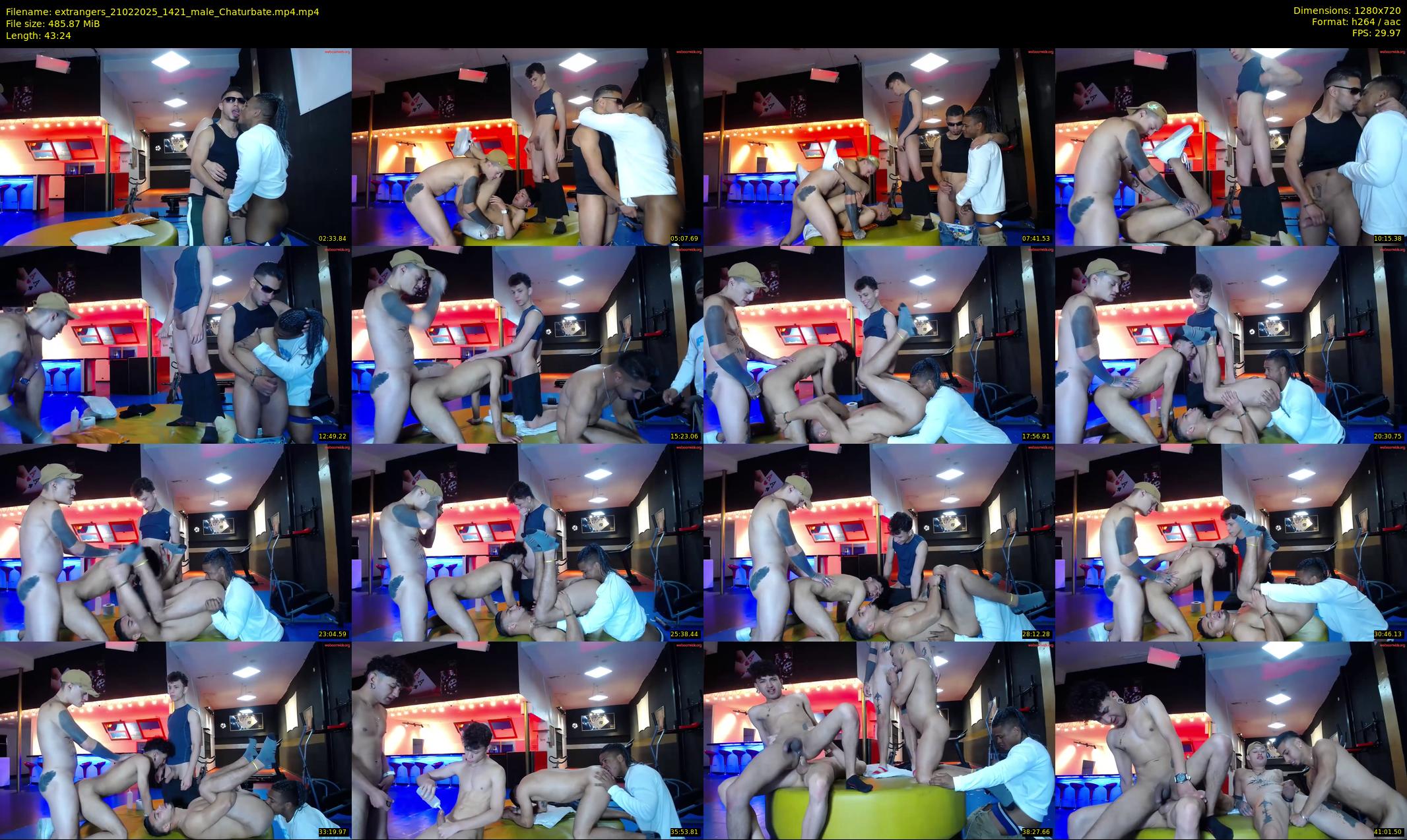 extrangers — 44 minute Chaturbate male cam show recording, 720p, Feb 21, 2025