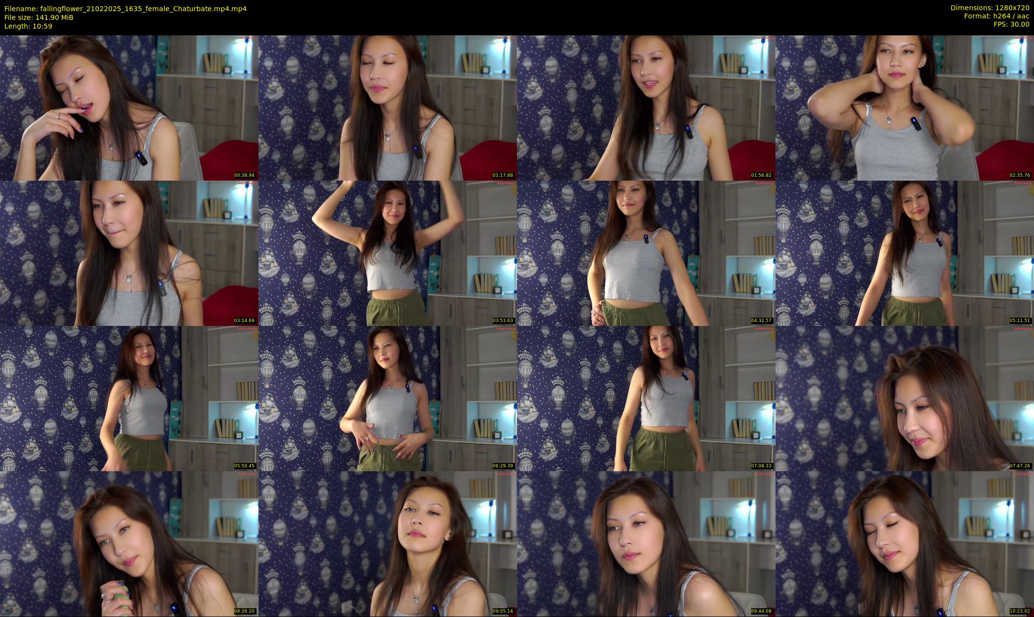 fallingflower — 11 minute Chaturbate female cam show recording, 720p, Feb 21, 2025
