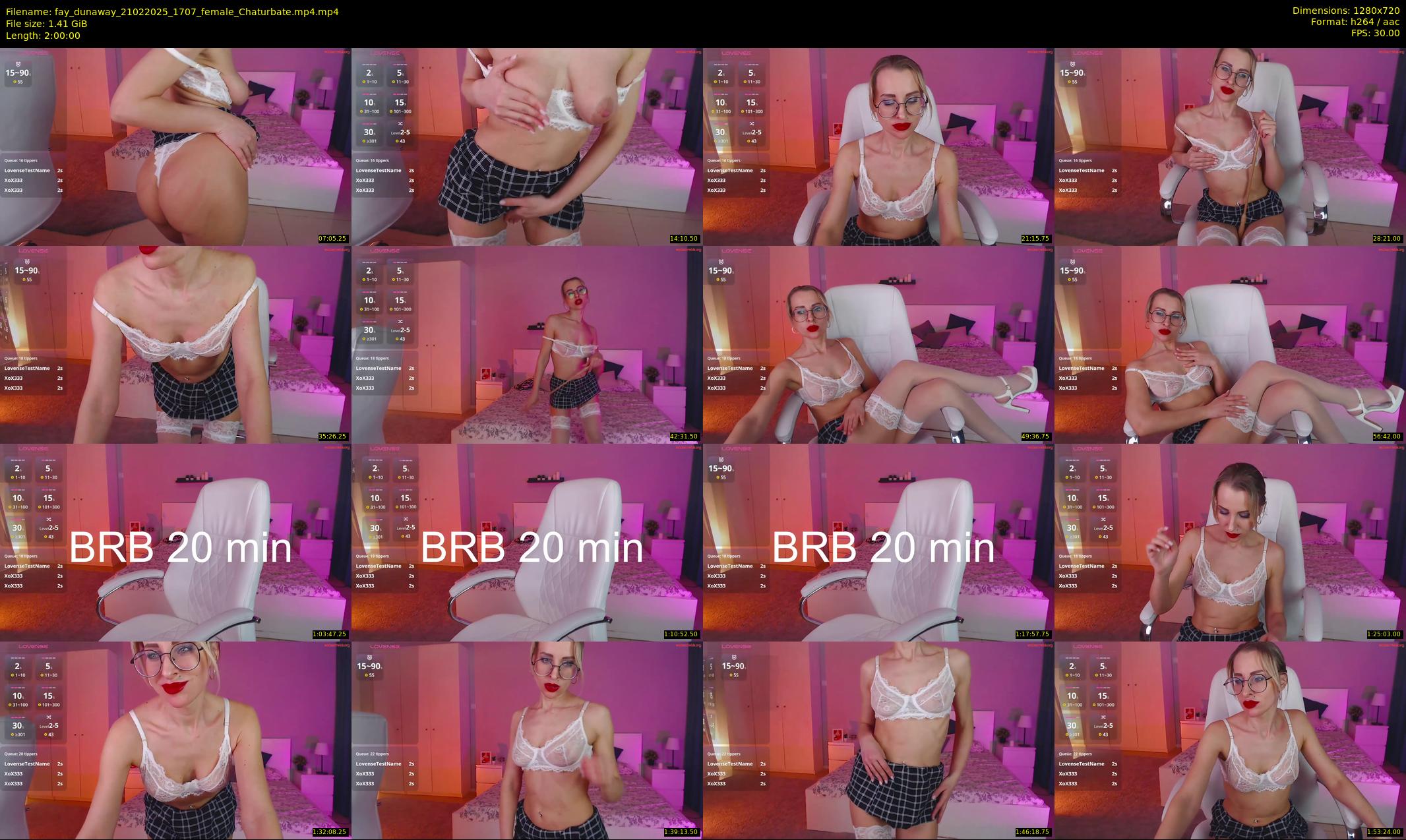 fay_dunaway — 120 minute Chaturbate female cam show recording, 720p, Feb 21, 2025