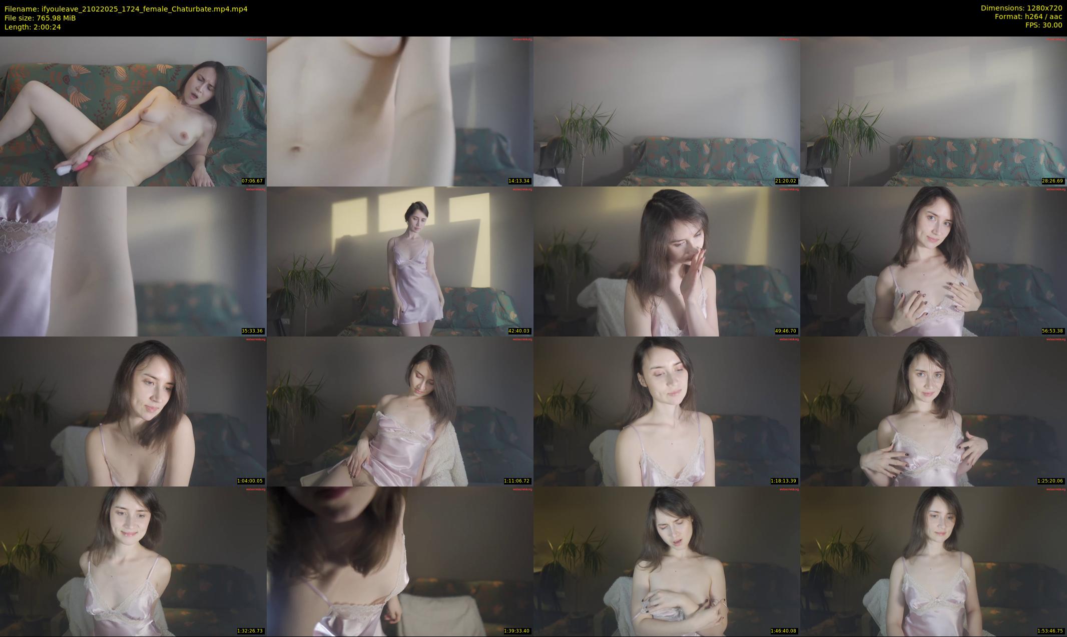 ifyouleave — 121 minute Chaturbate female cam show recording, 720p, Feb 21, 2025