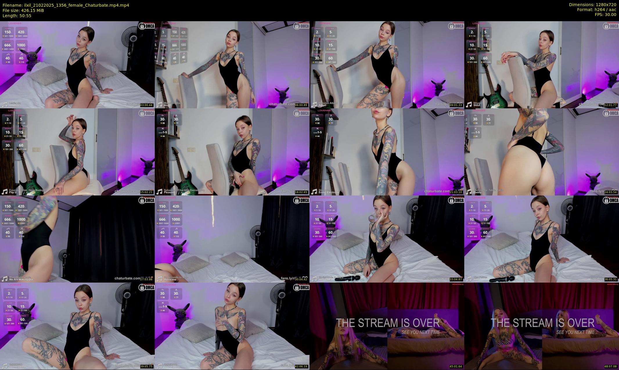 ilxil — 51 minute Chaturbate female cam show recording, 720p, Feb 21, 2025