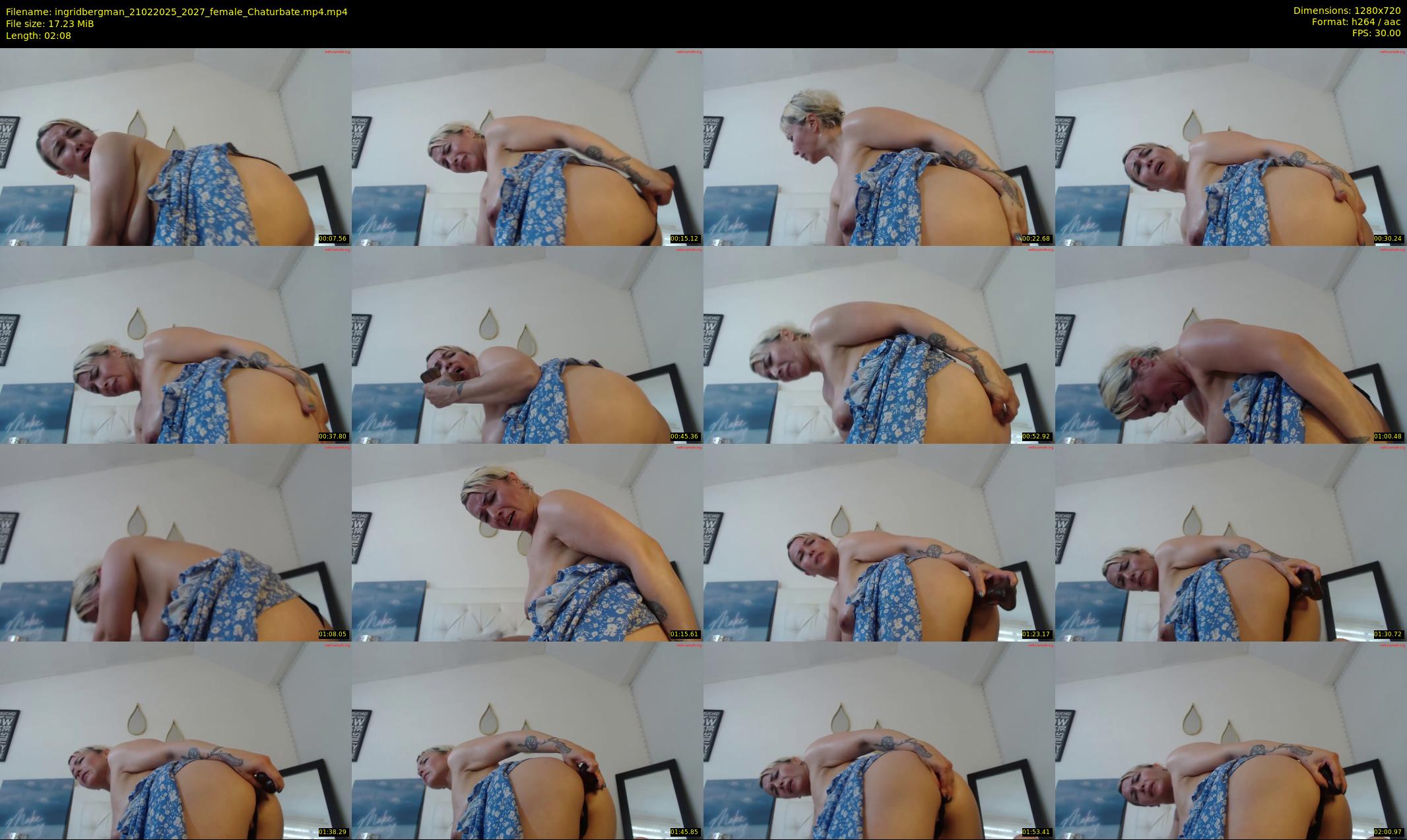 ingridbergman — 3 minute Chaturbate female cam show recording, 720p, Feb 21, 2025