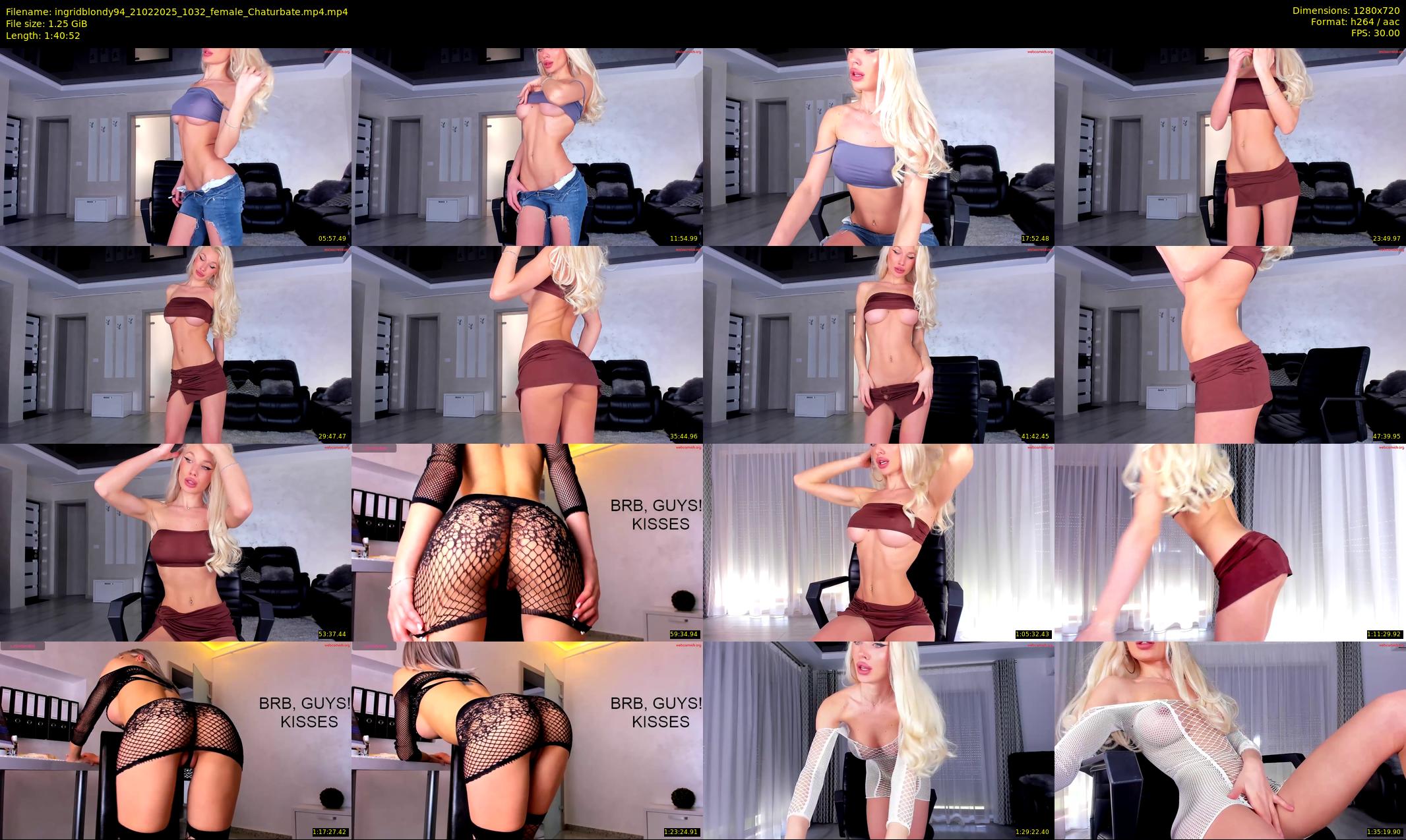 ingridblondy94 — 101 minute Chaturbate female cam show recording, 720p, Feb 21, 2025