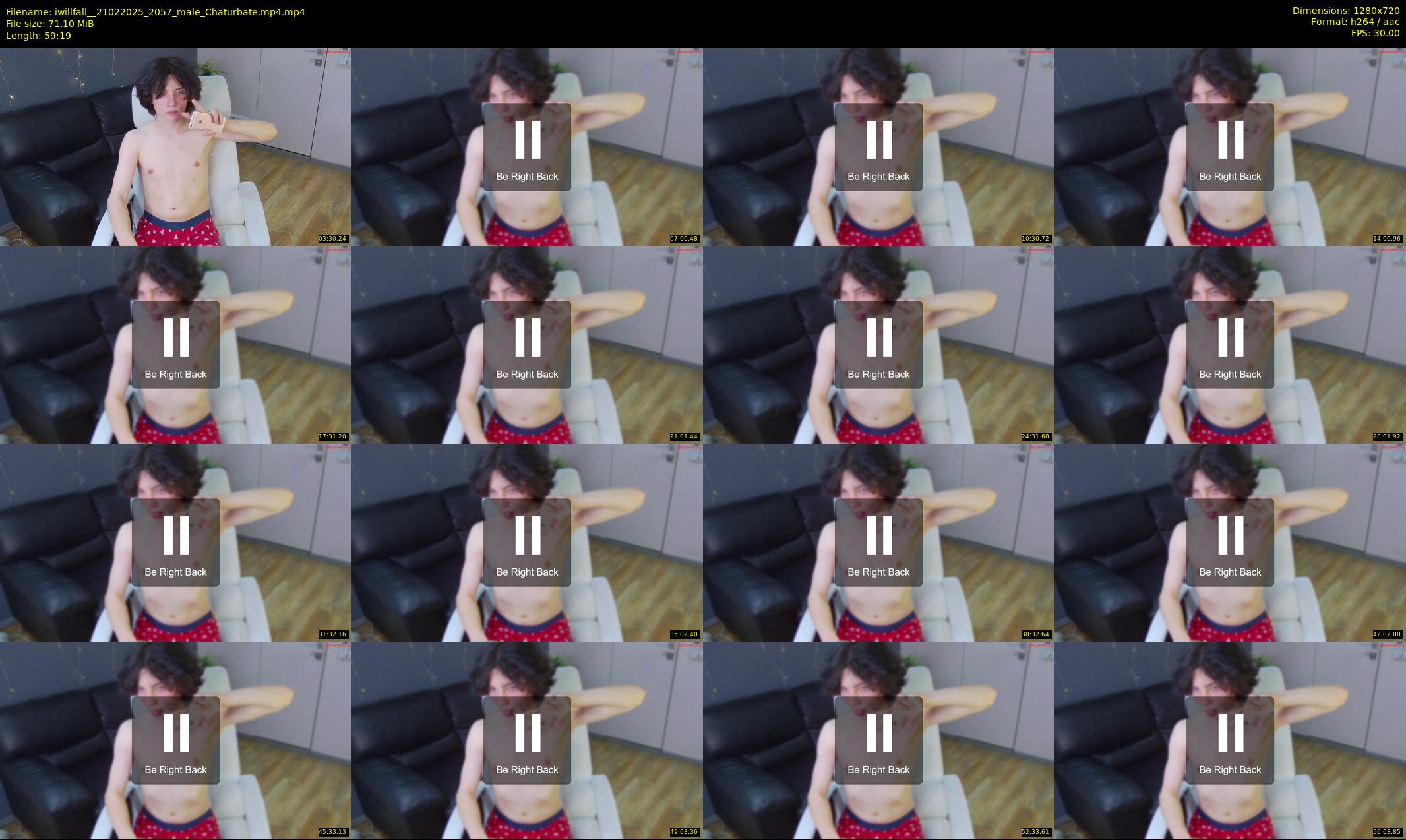 iwillfall_ — 60 minute Chaturbate male cam show recording, 720p, Feb 21, 2025