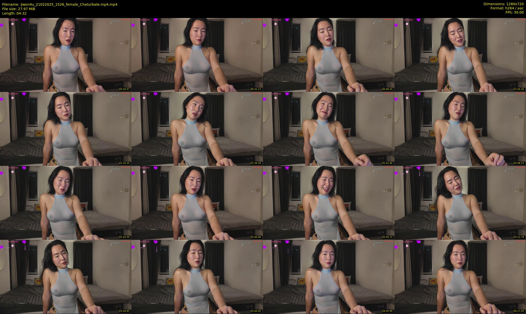 jiwon4u — 5 minute Chaturbate female cam show recording, 720p, Feb 21, 2025