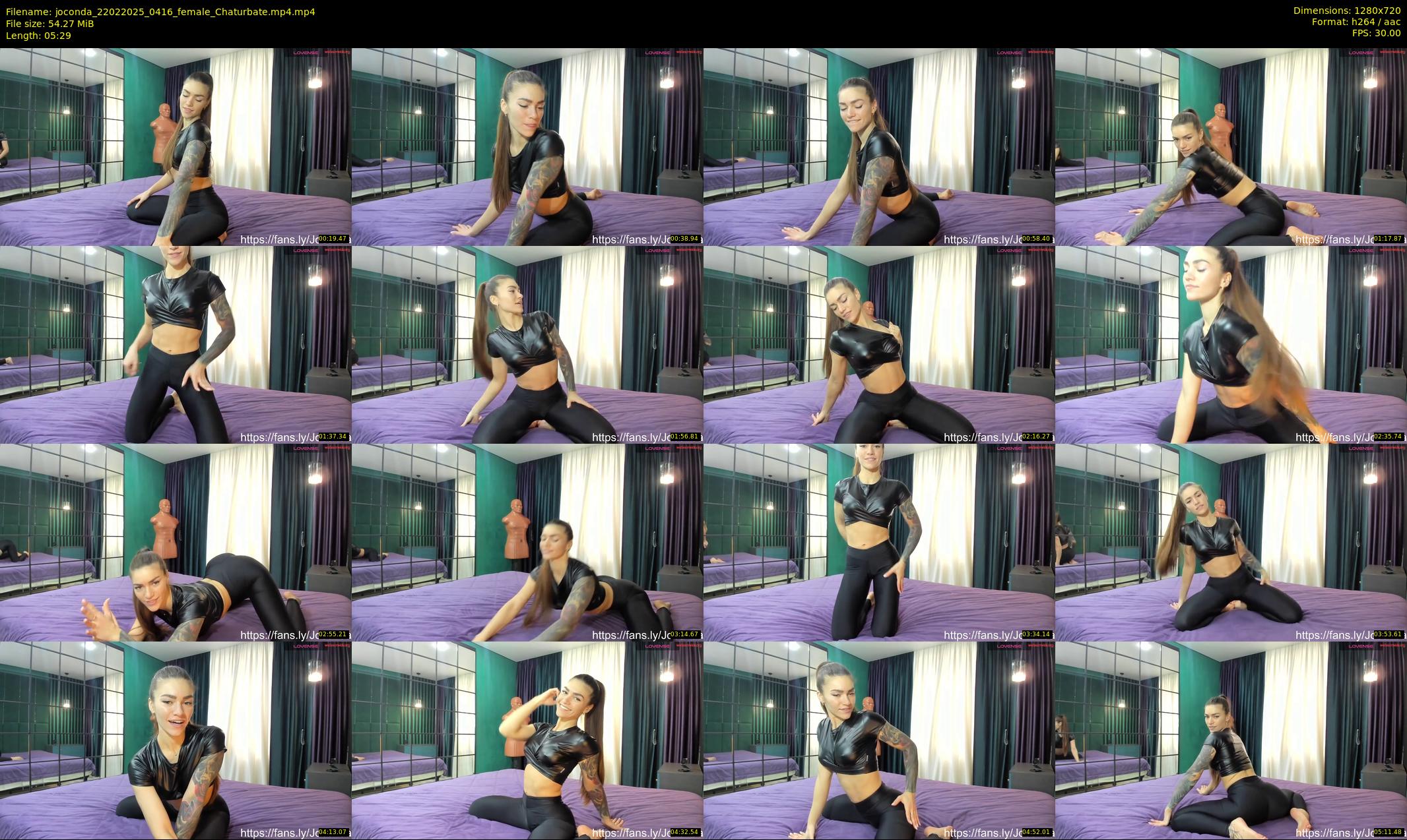 joconda — 6 minute Chaturbate female cam show recording, 720p, Feb 22, 2025