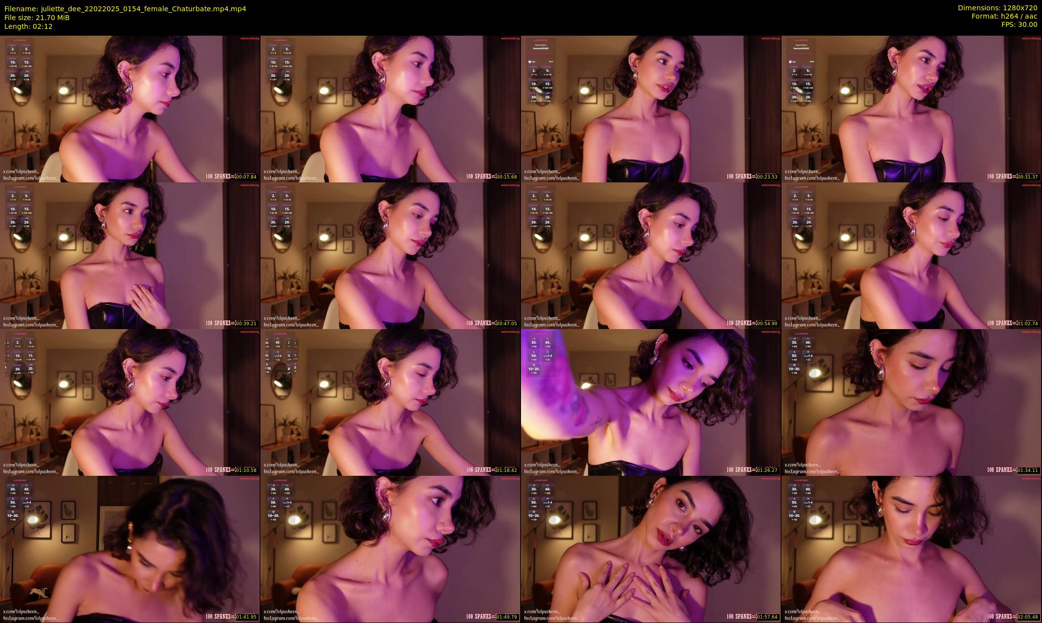 juliette_dee — 3 minute Chaturbate female cam show recording, 720p, Feb 22, 2025