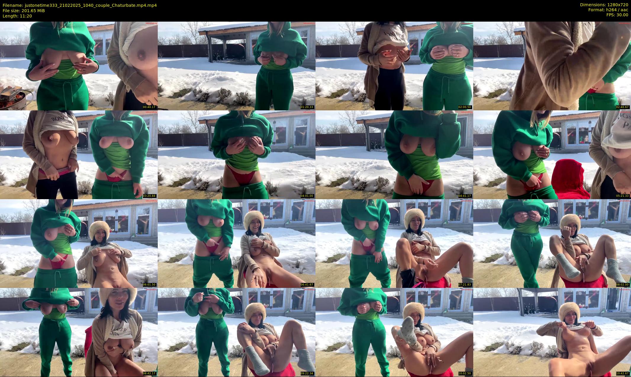 justonetime333 — 12 minute Chaturbate couple cam show recording, 720p, Feb 21, 2025
