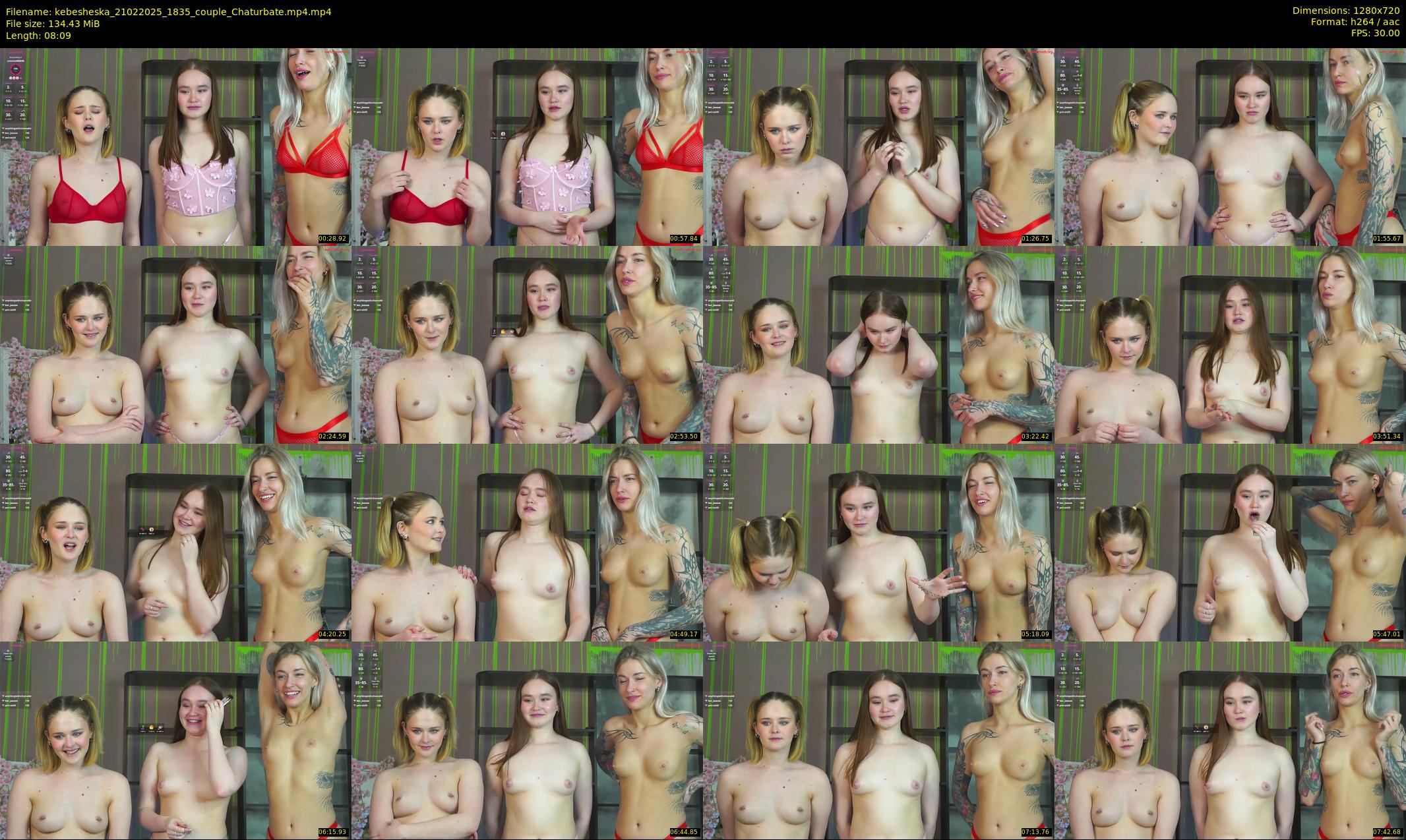 kebesheska — 9 minute Chaturbate couple cam show recording, 720p, Feb 21, 2025
