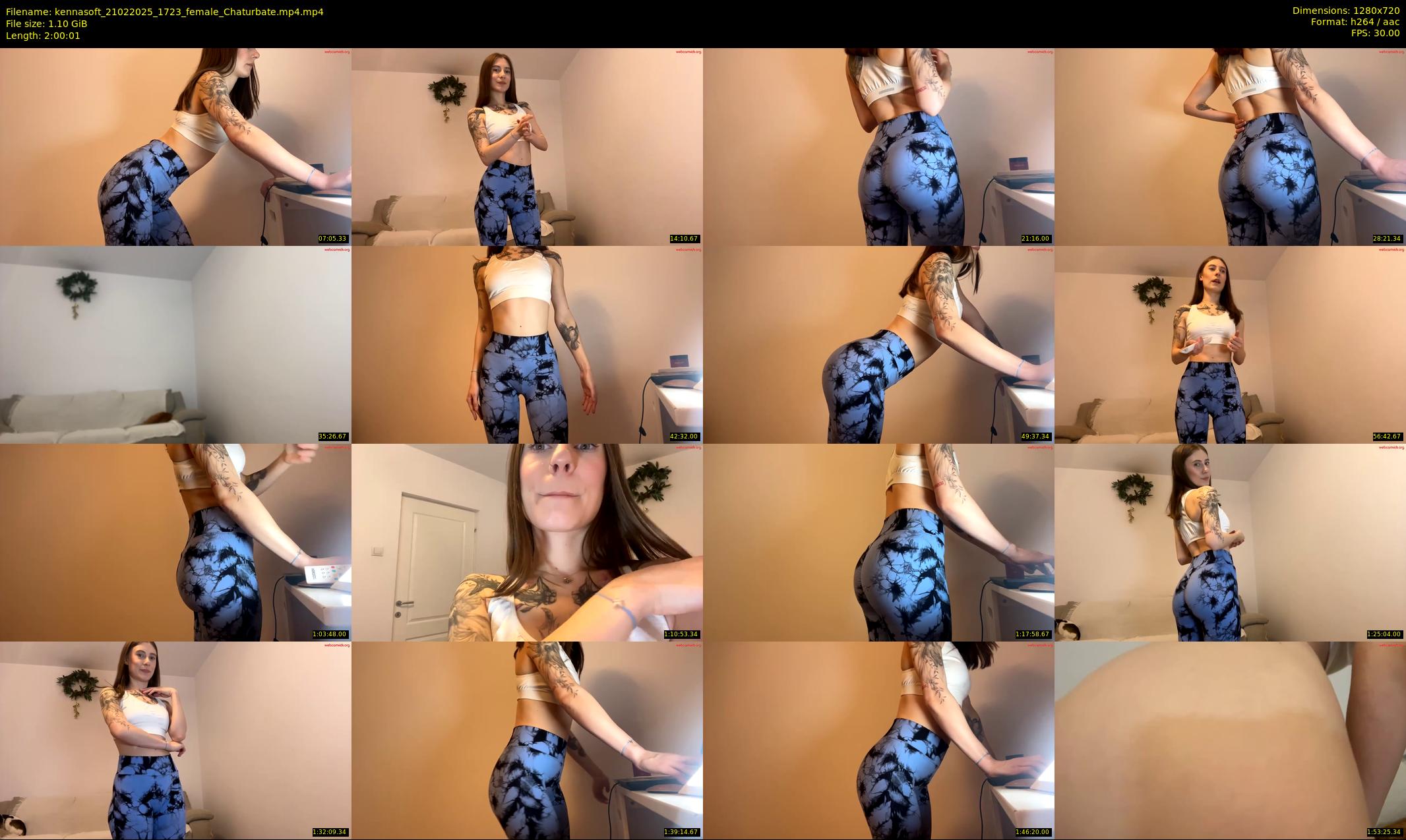 kennasoft — 121 minute Chaturbate female cam show recording, 720p, Feb 21, 2025