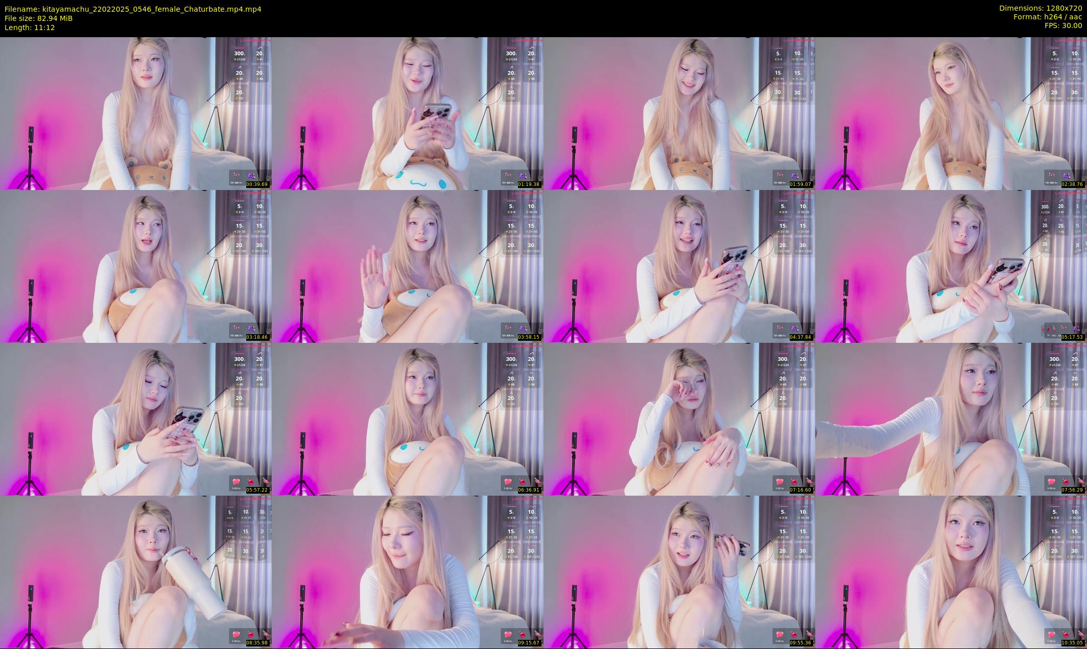 kitayamachu — 12 minute Chaturbate female cam show recording, 720p, Feb 22, 2025