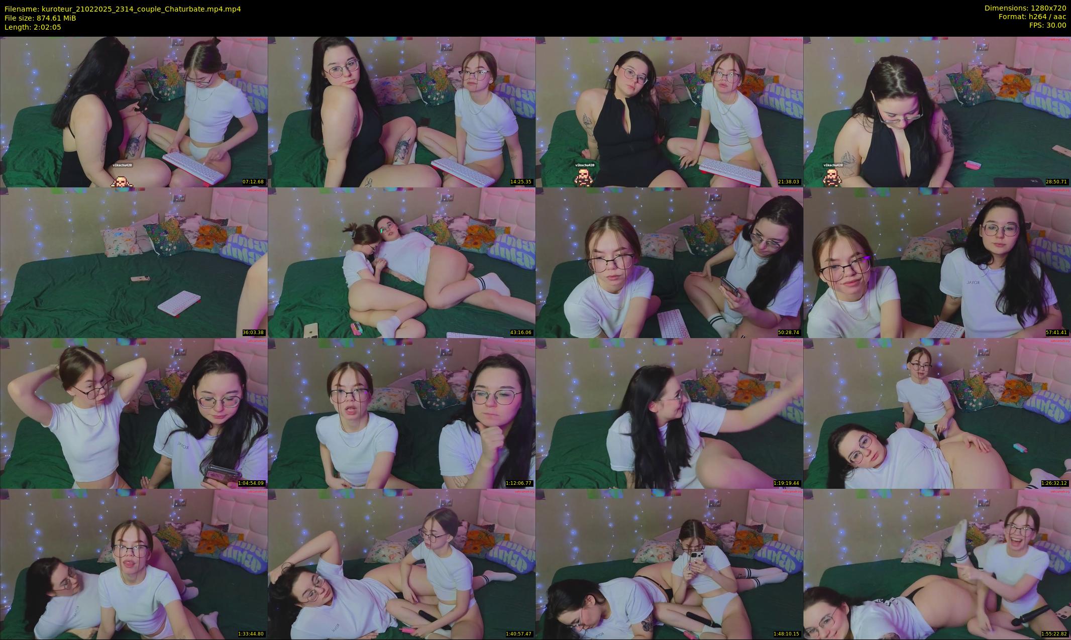 kuroteur — 123 minute Chaturbate couple cam show recording, 720p, Feb 21, 2025