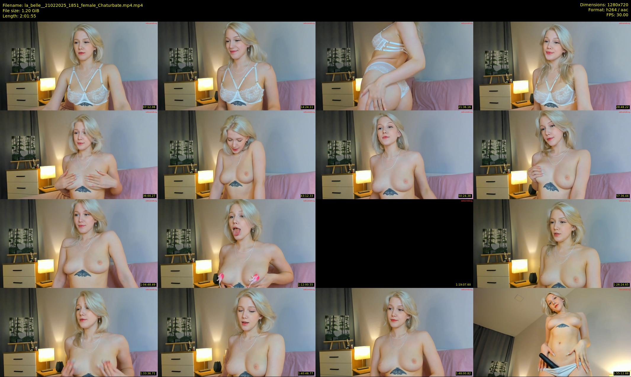 la_belle_ — 122 minute Chaturbate female cam show recording, 720p, Feb 21, 2025