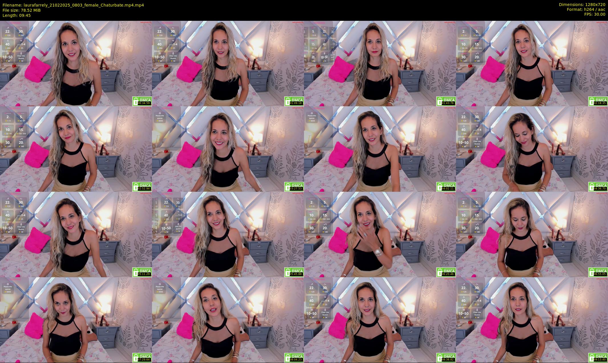 laurafarrely — 10 minute Chaturbate female cam show recording, 720p, Feb 21, 2025