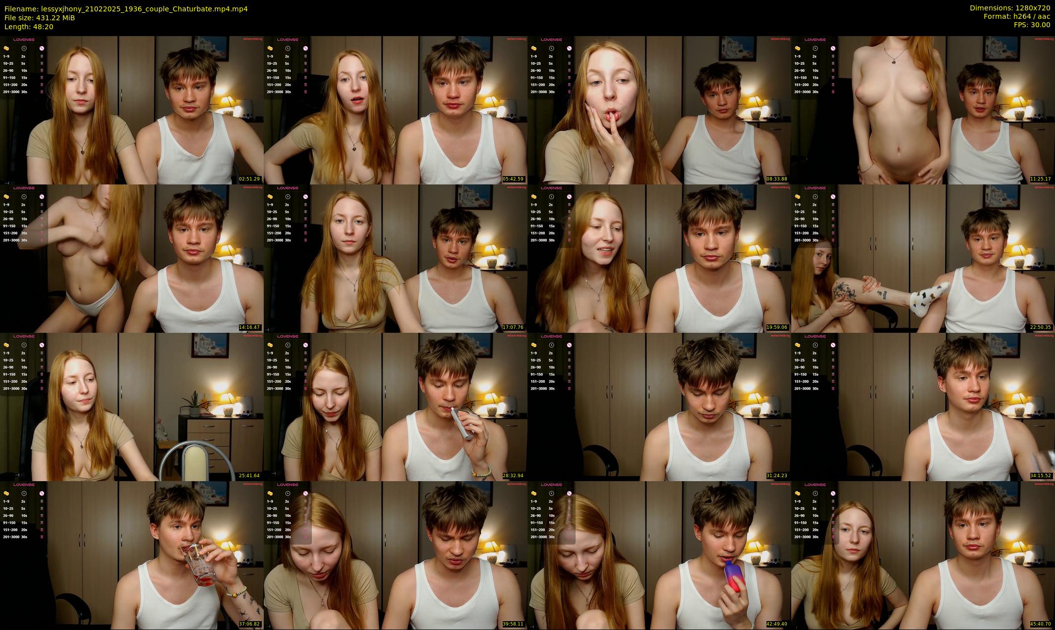 lessyxjhony — 49 minute Chaturbate couple cam show recording, 720p, Feb 21, 2025