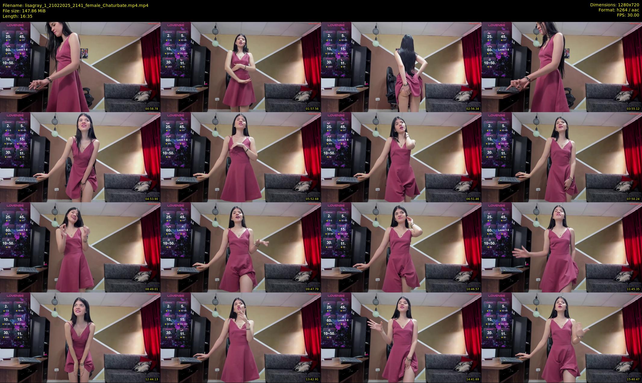 lisagray_1 — 17 minute Chaturbate female cam show recording, 720p, Feb 21, 2025